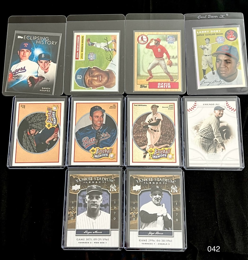 Vintage Baseball Card Lot with Nolan Ryan / Yogi Berra / Sandy Koufax (1 of 2)