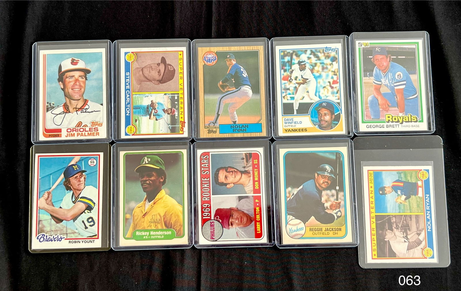 Vintage Baseball Card Lot with Nolan Ryan / Dave Winfield / George Brett (1 of 2)