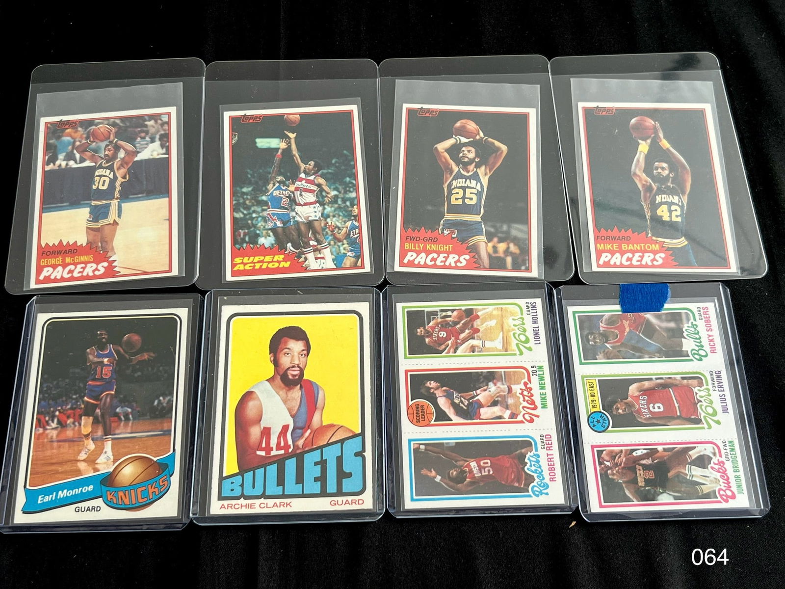 Vintage Basketball Card Lot with George McGinnis / Julius Erving / Archie Clark (1 of 2)