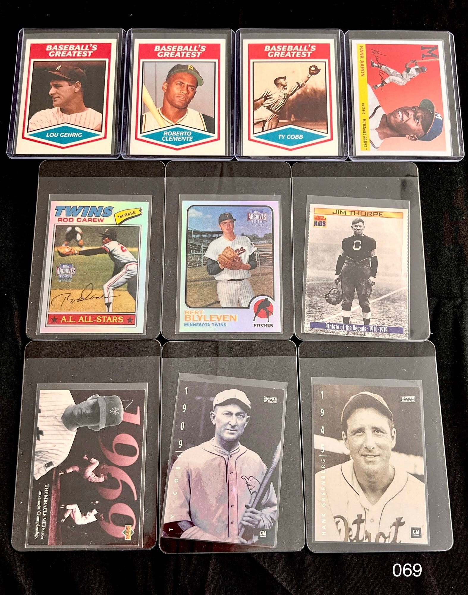 Vintage Sports Card Lot with Jim Thorpe / Rod Carew / Ty Cobb (1 of 2)