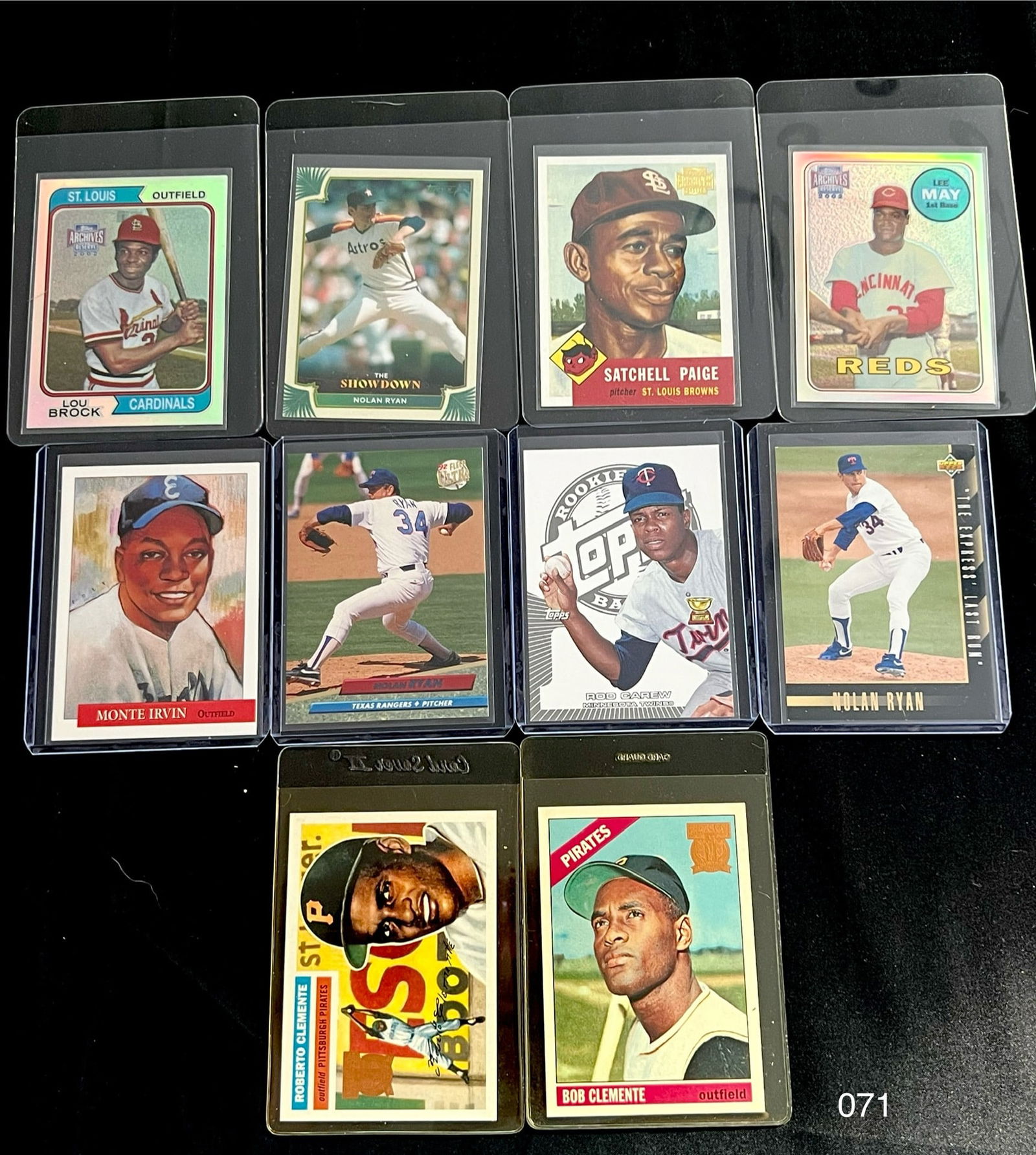 Vintage Baseball Card Lot with Nolan Ryan / Lou Brock / Roberto Clemente (1 of 2)
