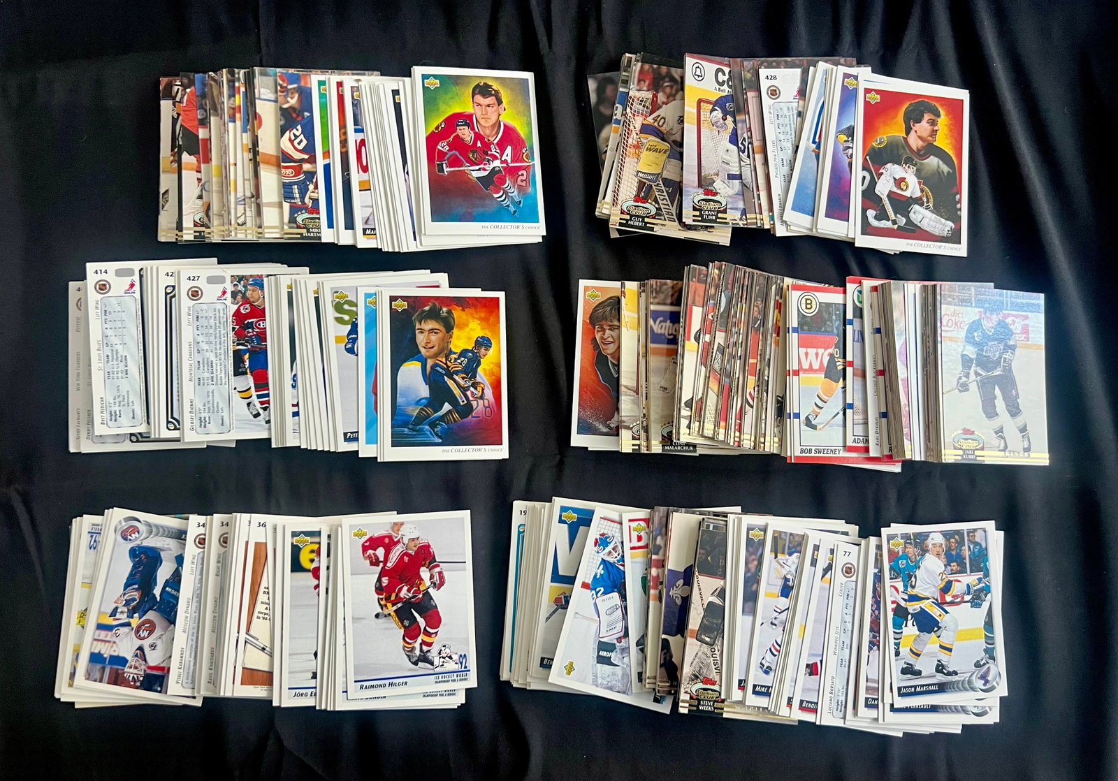 Unsearched Ice Hockey NHL Lot of Cards: Item: Unsearched Ice Hockey NHL Lot of Cards Please look at the pictures carefully to determine what you believe the condition of collectible is. We are not professional authenticators, and the condit