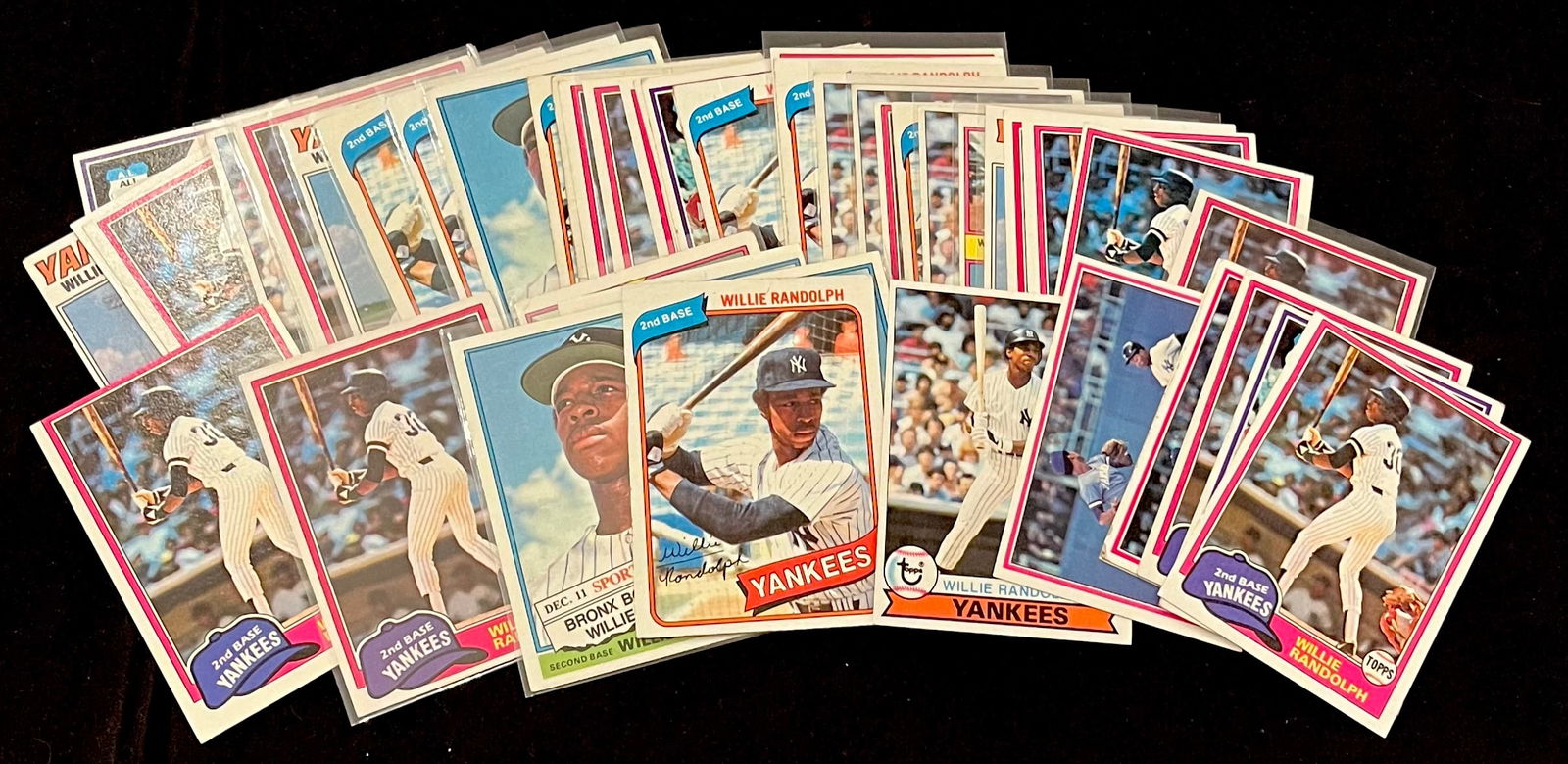 Willie Randolph Vintage Baseball Card Lot. 6 x All-Star / 5 x World Series Champion / Yankees (1 of 7)