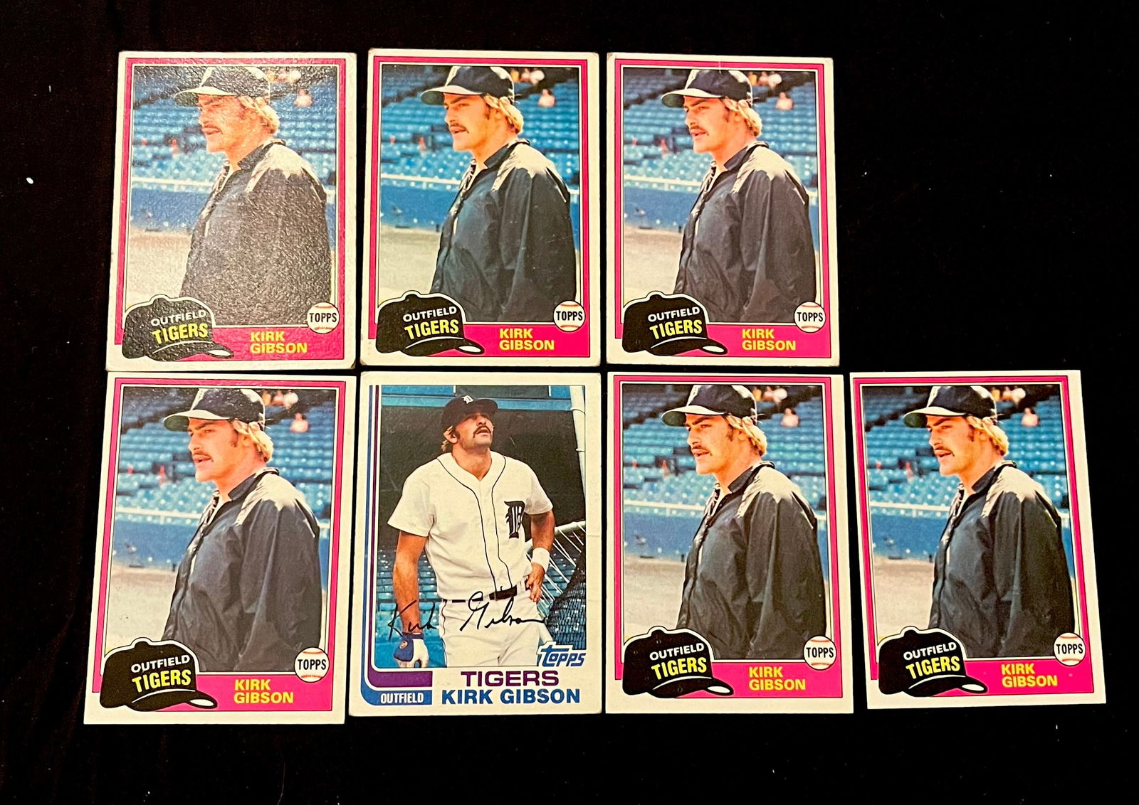 Kirk Gibson Vintage Baseball Card Lot. 2 x World Series Champion / MVP / Manager of the Year / (1 of 3)
