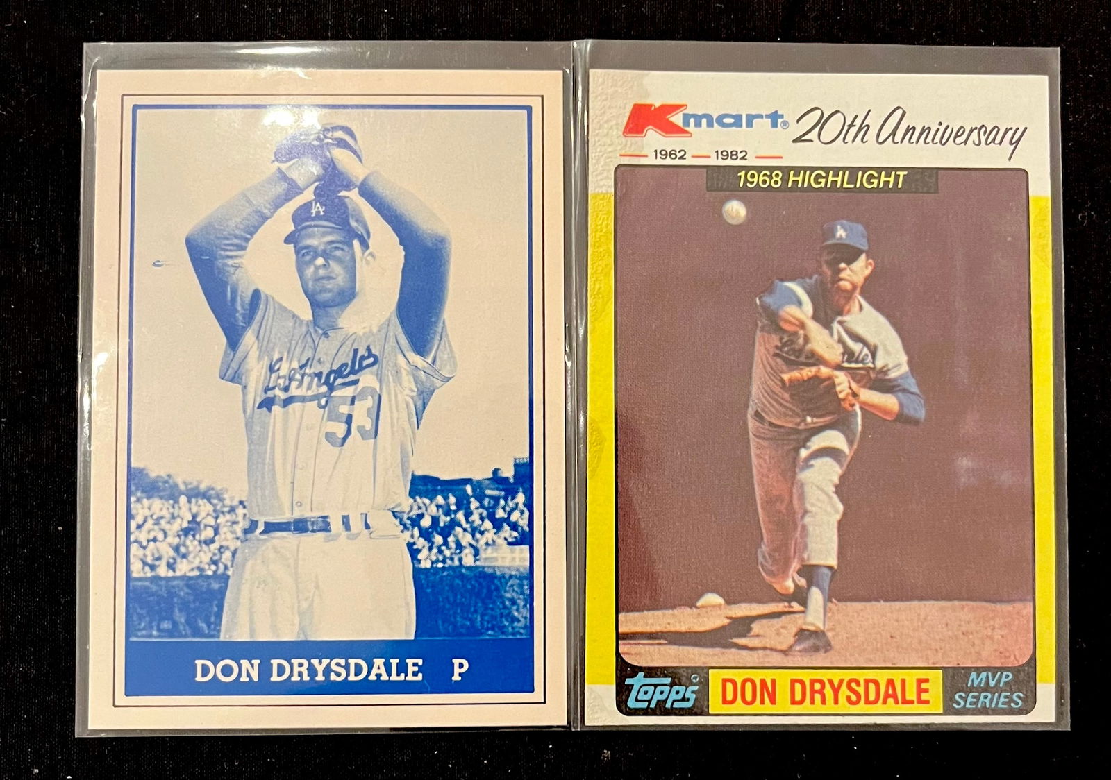 Don Drysdale Vintage Baseball Card Lot. HOF / 9 x All-Star / 3 x World Series Champion / Cy Young (1 of 3)