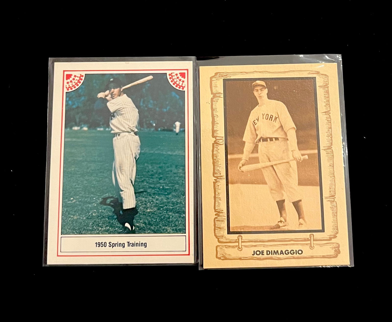 Joe DiMaggio Vintage Baseball Card Lot. HOF / 13 x All-Star / 9 x World Series Champion / 3 x MVP (1 of 3)