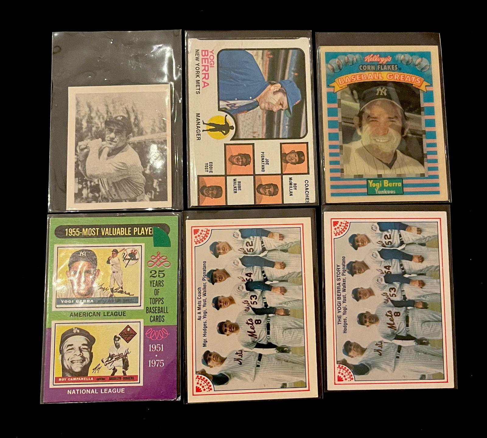 Yogi Berra Vintage Baseball Card Lot. HOF / 18 x All-Star / 13 x World Series Champion / New York (1 of 3)