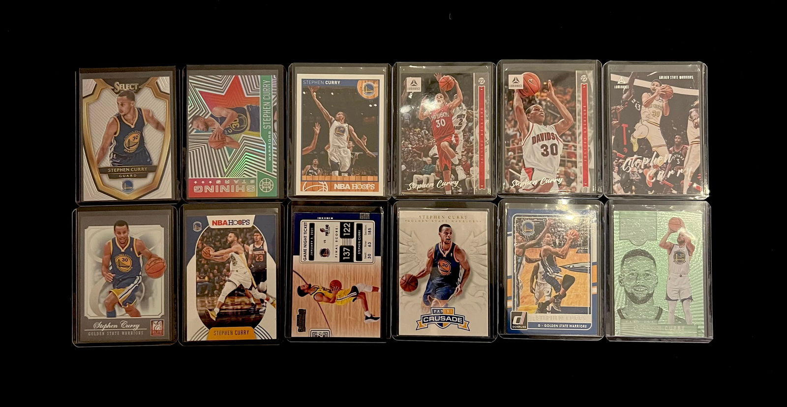 Stephen Curry Basketball Card Lot. Prizm / Insert (1 of 3)