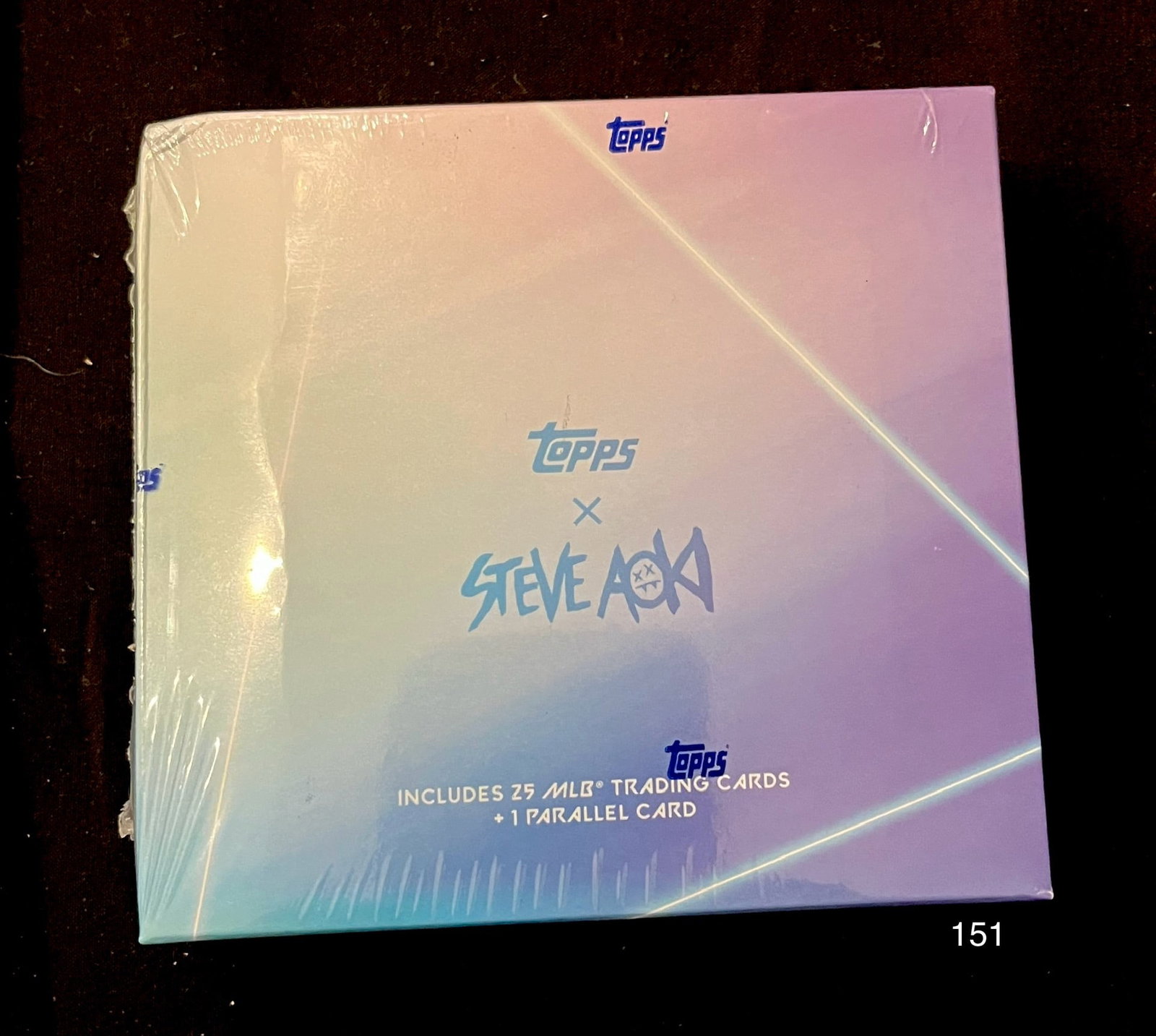 Topps Unopened Factory Sealed Box of Steve Aoki w/ Parallel Card: Item: Topps Unopened Factory Sealed Box of Steve Aoki w/ Parallel Card Please look at the pictures carefully to determine what you believe the condition of this collectible is. We are not professional