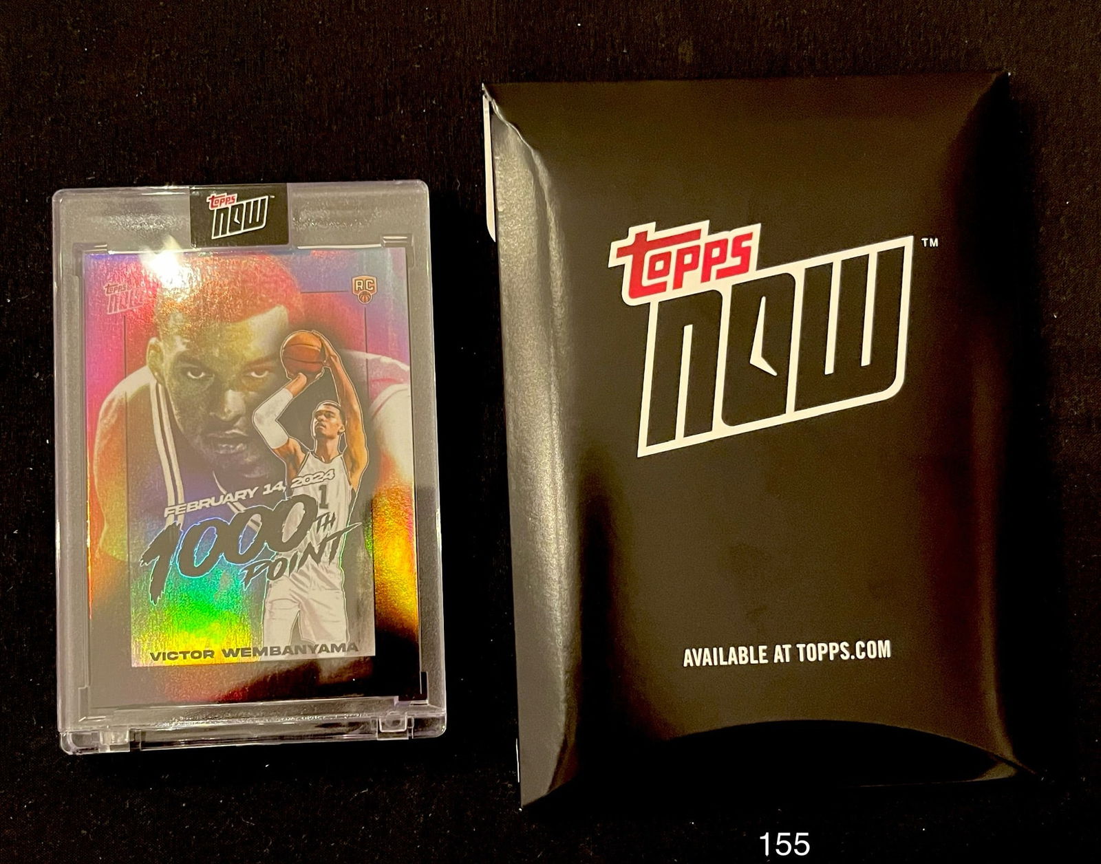 Victor Wembanyama Topps Now Rookie Card 1000th Point. Sealed Case: Item: Victor Wembanyama Topps Now Rookie Card 1000th Point. Sealed Case Please look at the pictures carefully to determine what you believe the condition of this collectible is. We are not professiona