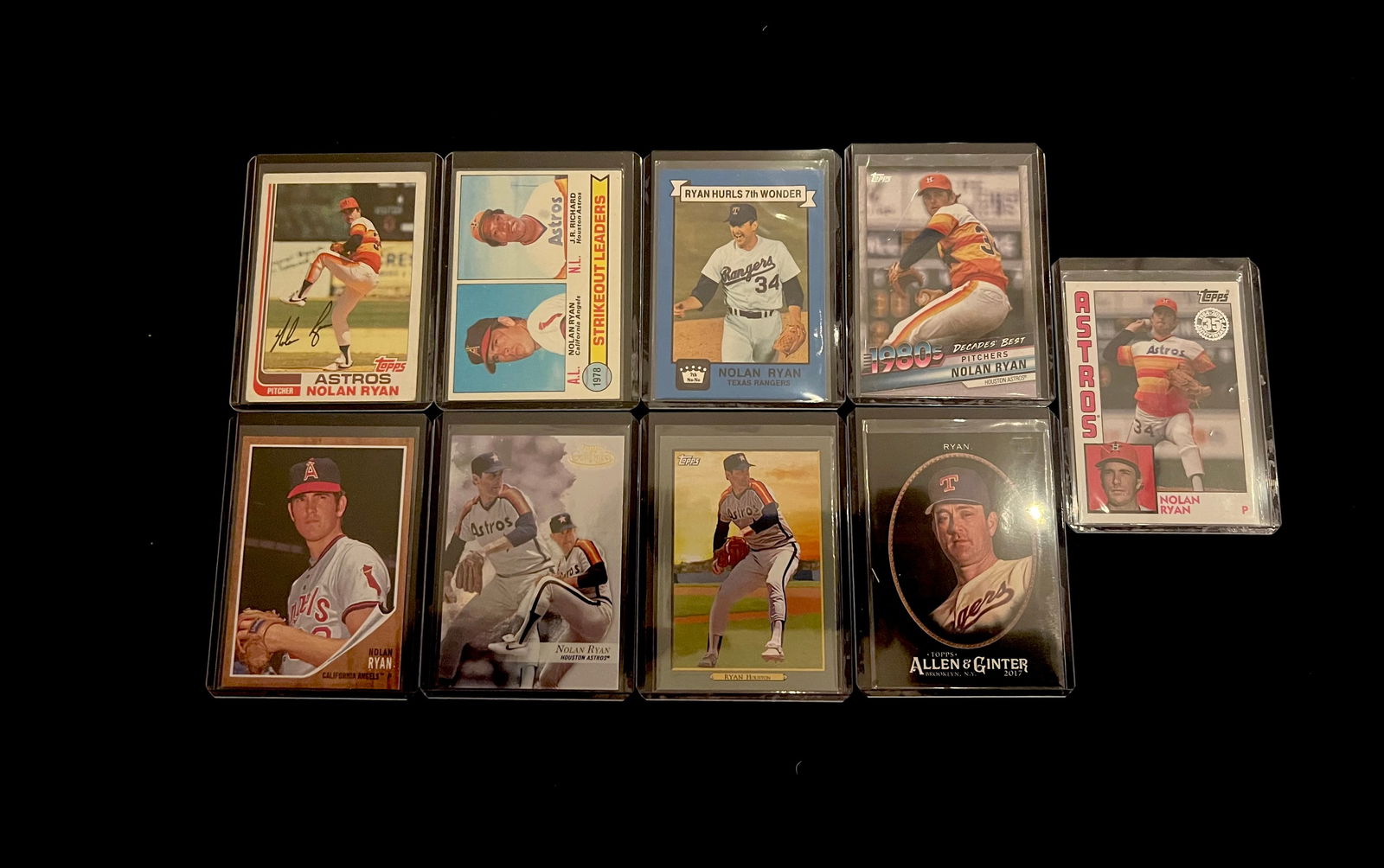 Nolan Ryan Mixed Lot of Baseball Cards. (1 of 3)
