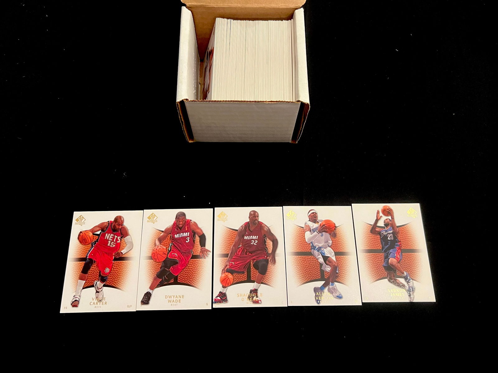 2007-2008 Upper Deck SP Authentic Basketball Complete Set of 100 Cards. Kobe Bryant / Lebron James / (1 of 4)
