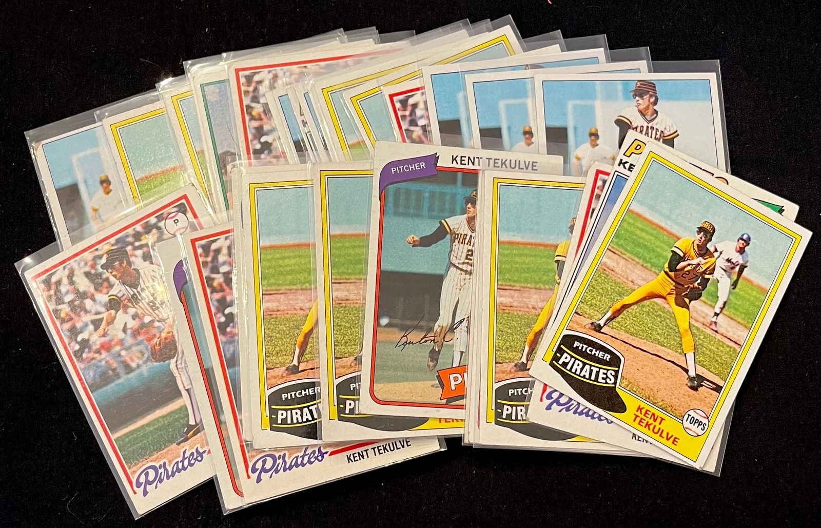Kent Tekulve Vintage Baseball Card Lot: All-Star / World Series Champion / Pirates Hall of Fame (1 of 2)