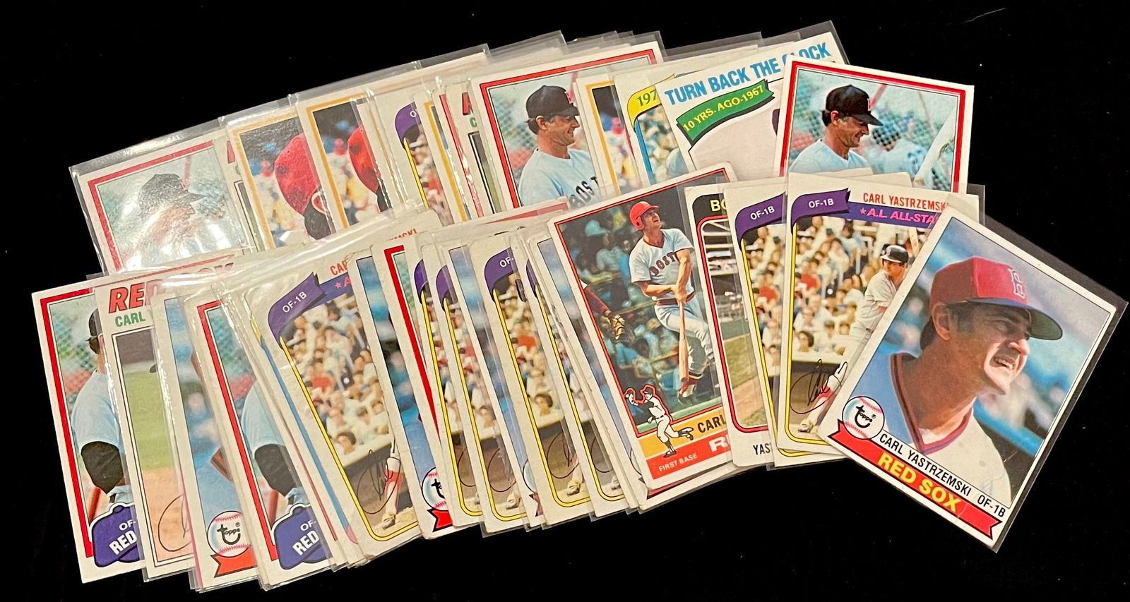 Carl Yastrzemski Vintage Baseball Card Lot: HOF / 18 x All-Star / MVP / Triple Crown Winner / Boston (1 of 3)