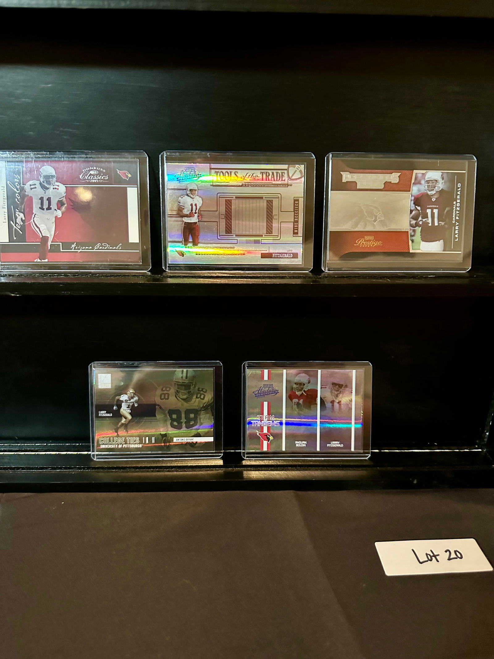 Larry Fitzgerald (5) Football Insert Card and Short Print Lot from 1990s - Arizona Cardinals - (1 of 5)