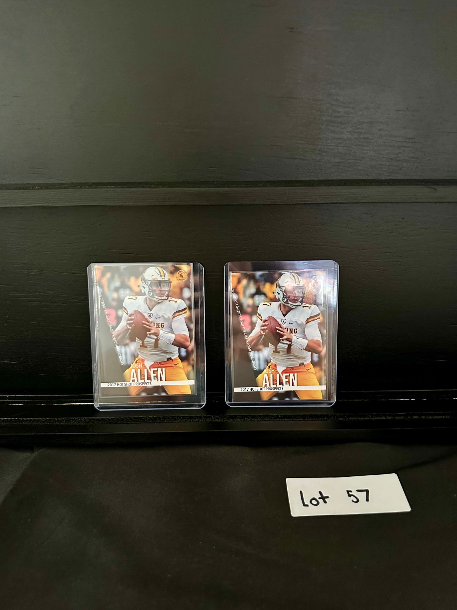 Josh Allen (2) 2017 Hot Shot Prospect College Football Cards (1 of 3)