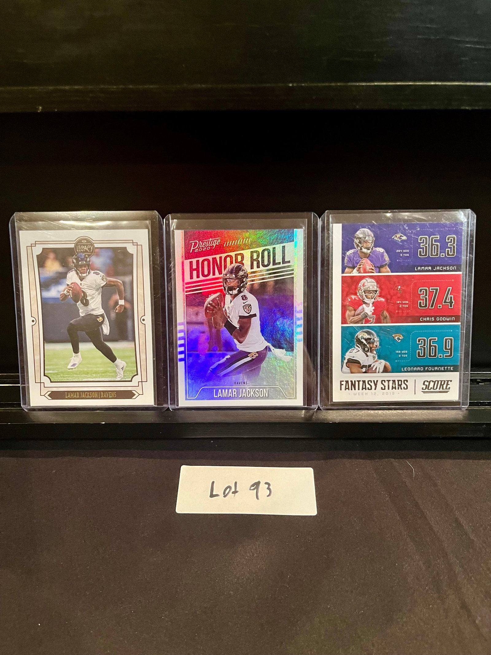 Lamar Jackson (3) Football Card Lot: Item: Lamar Jackson (3) Football Card Lot Please look at the pictures carefully to determine what you believe the condition of this collectible is. We are not professional authenticators, and the cond