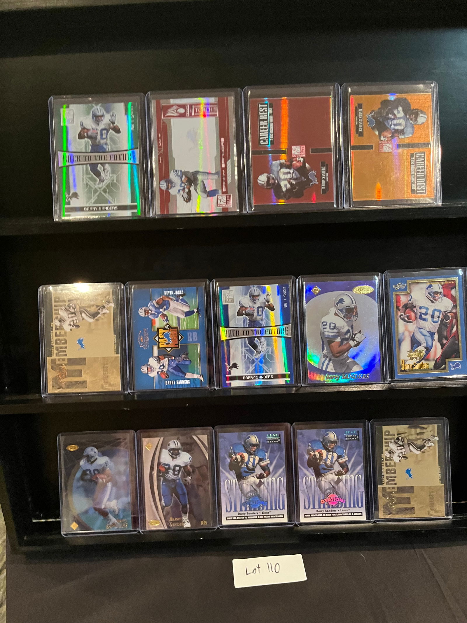 Barry Sanders (14) Football Insert Cards and Short Print Lot - Serial Numbered (1 of 11)