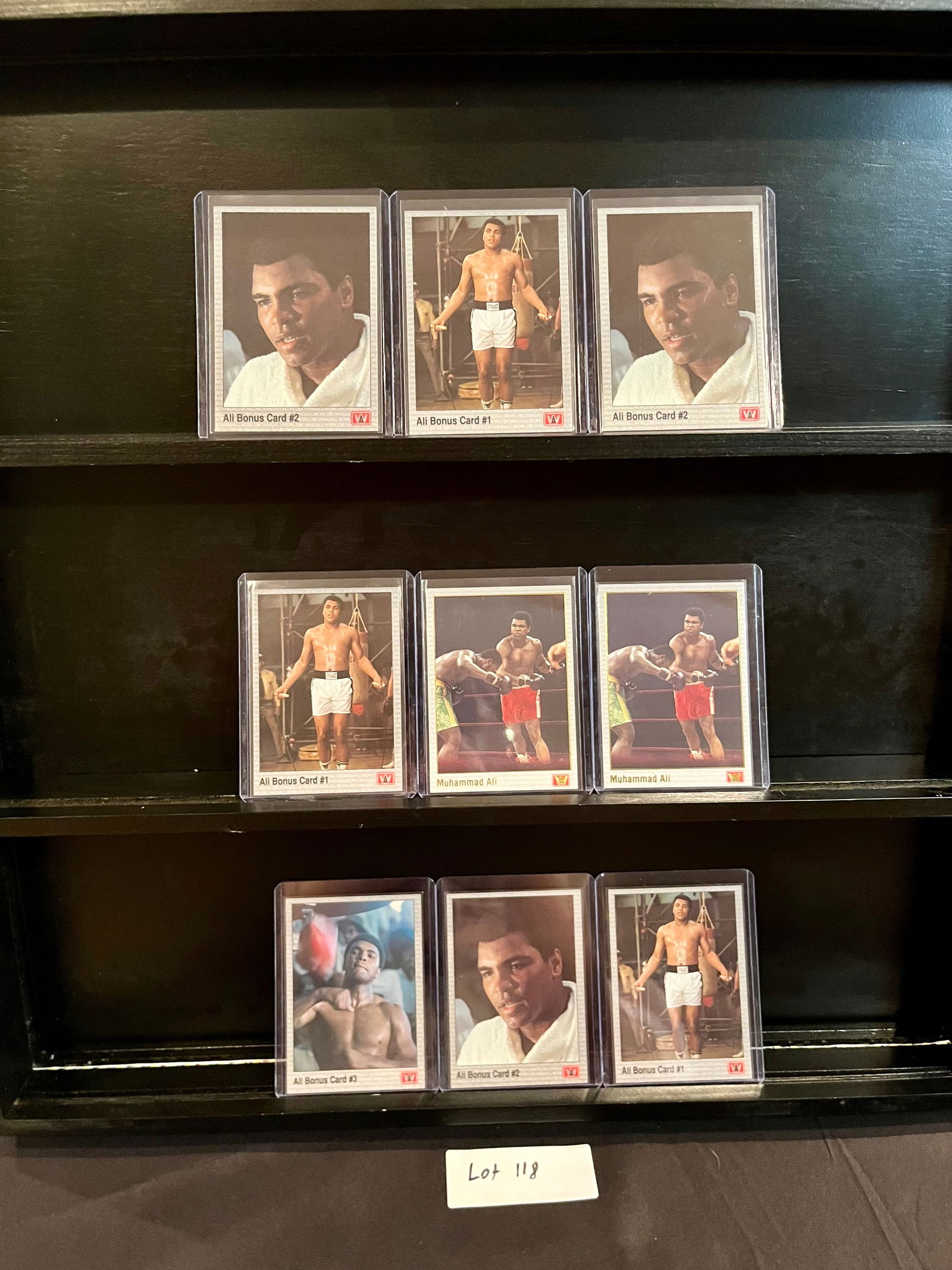 Muhammad Ali (9) AW Sports Boxings Cards from the 1991 Set - Including Bonus Cards (1 of 8)