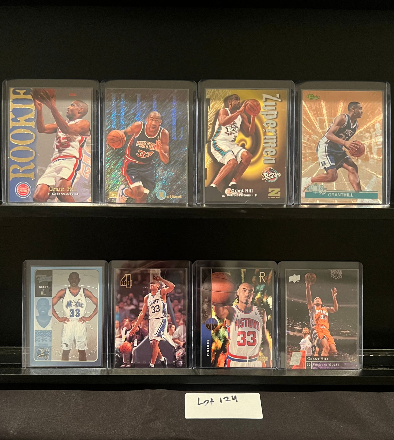 Grant Hill (27) Rookie Card Basketball Card Lot Including Inserts (1 of 6)