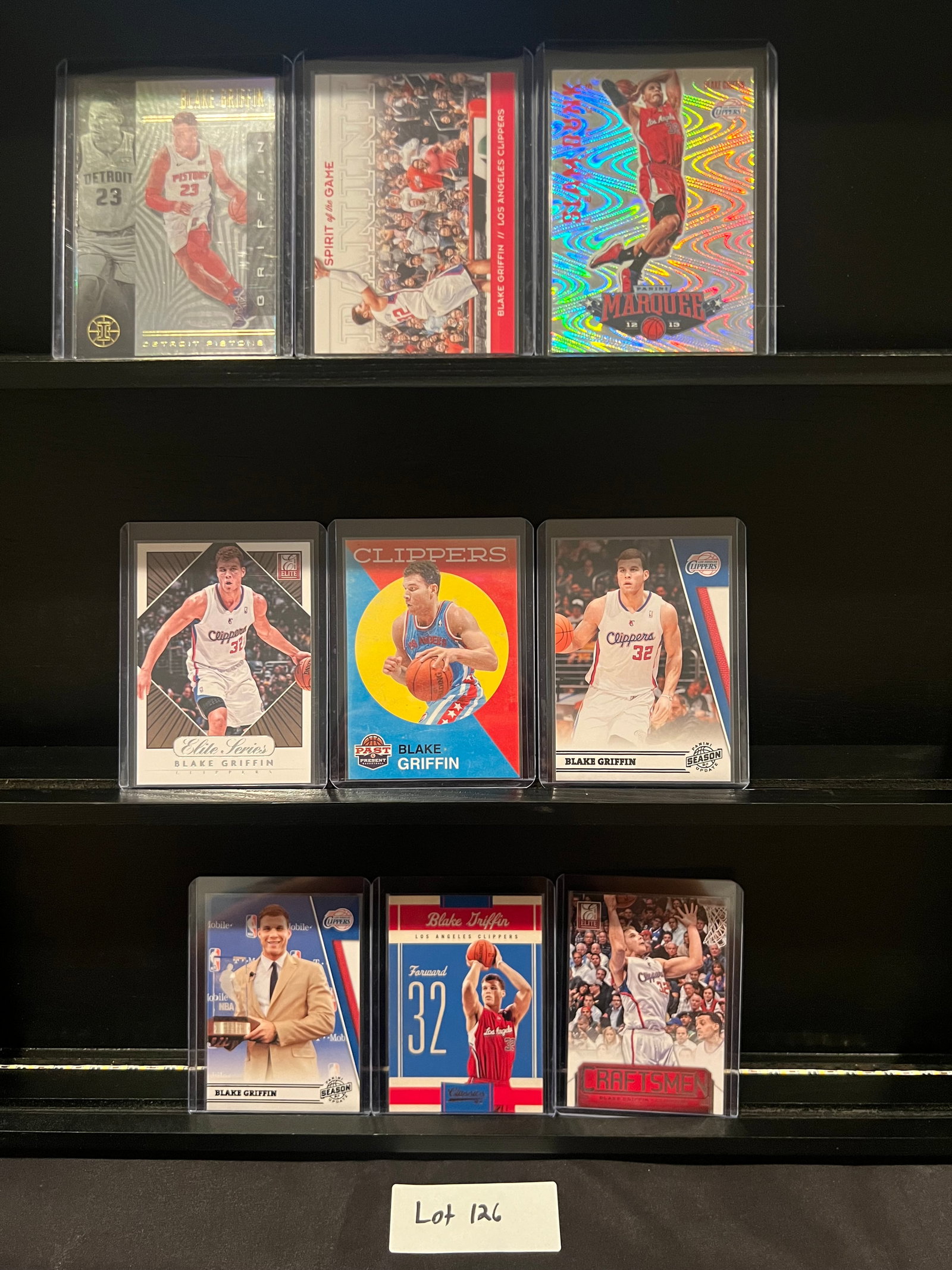 Blake Griffin (9) Rookie Card Basketball Card Lot Including Inserts: Item: Blake Griffin (9) Rookie Card Basketball Card Lot Including Inserts Please look at the pictures carefully to determine what you believe the condition of this collectible is. We are not professio