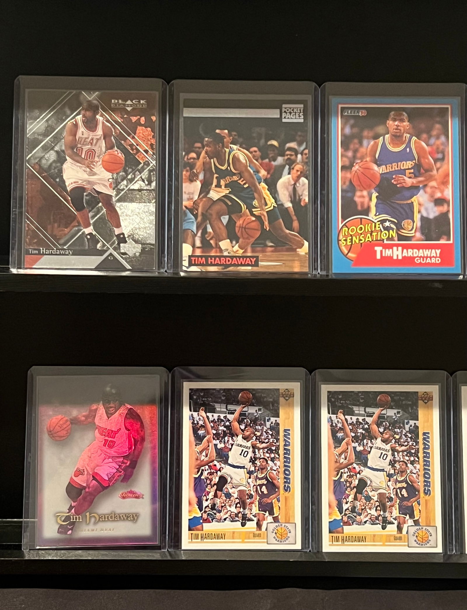 Tim Hardaway (10) Rookie Card Basketball Card Lot Including Inserts (1 of 5)