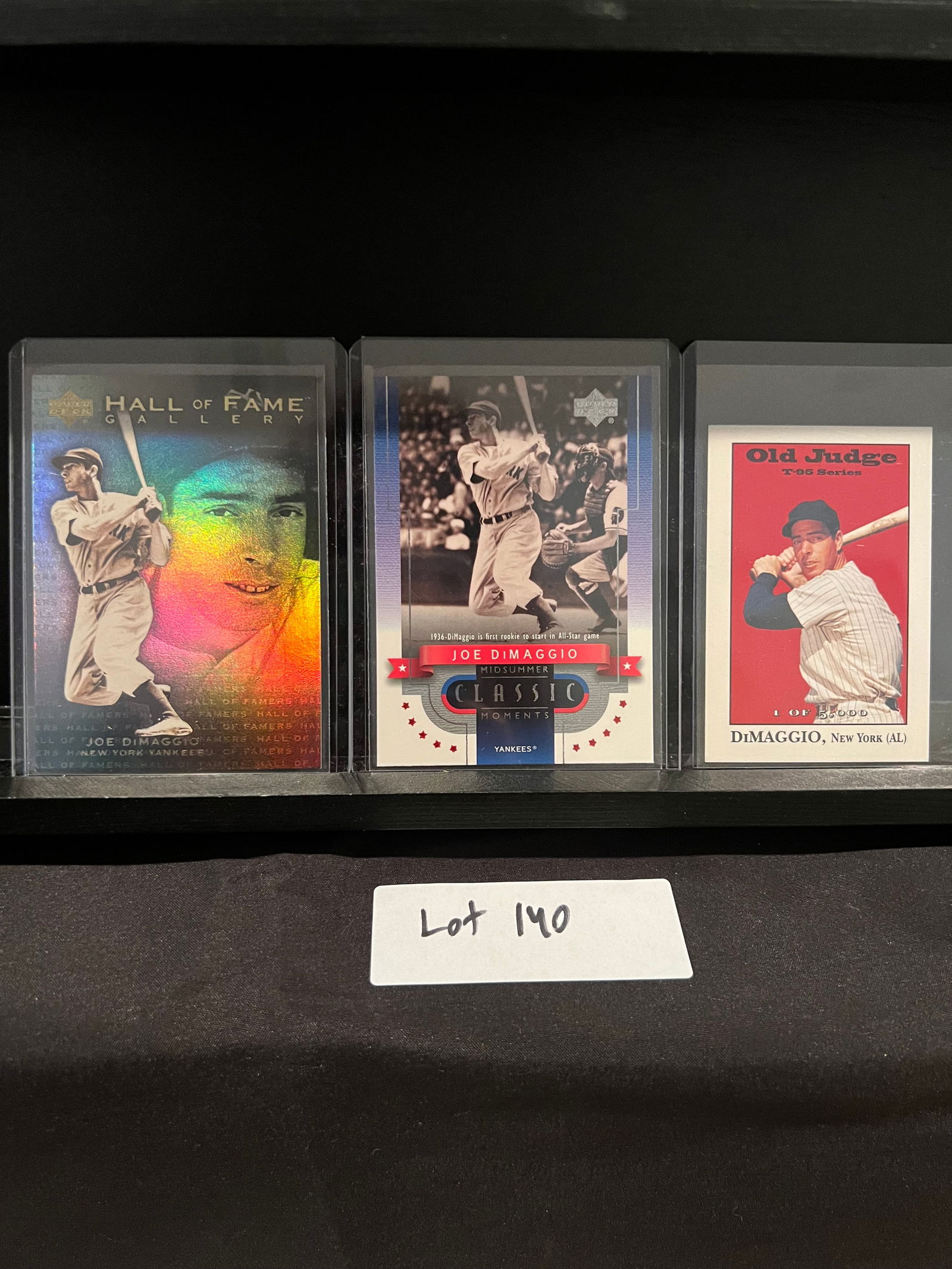 Joe DiMaggio (3) Card Baseball Lot of Inserts (1 of 2)