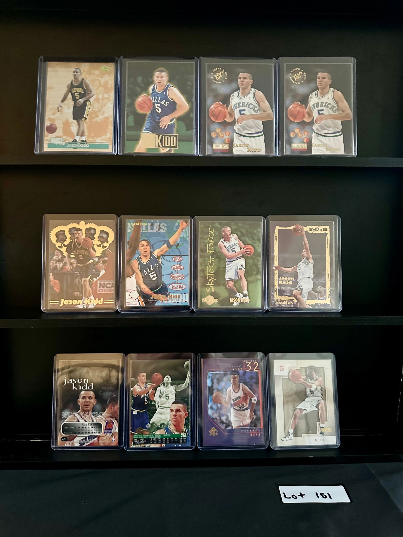 Jason Kidd (40) Rookie Card Basketball Card Lot Including Inserts (1 of 8)