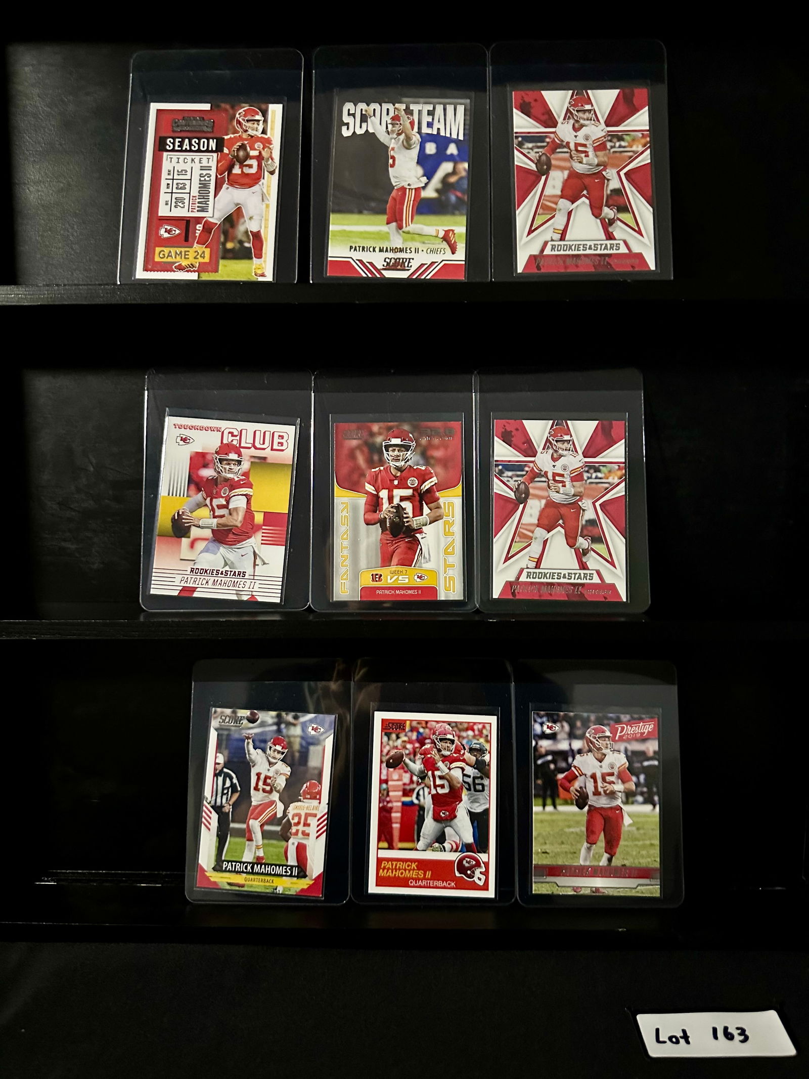 Patrick Mahomes II (9) Card Football Card Lot - Including Inserts (1 of 7)