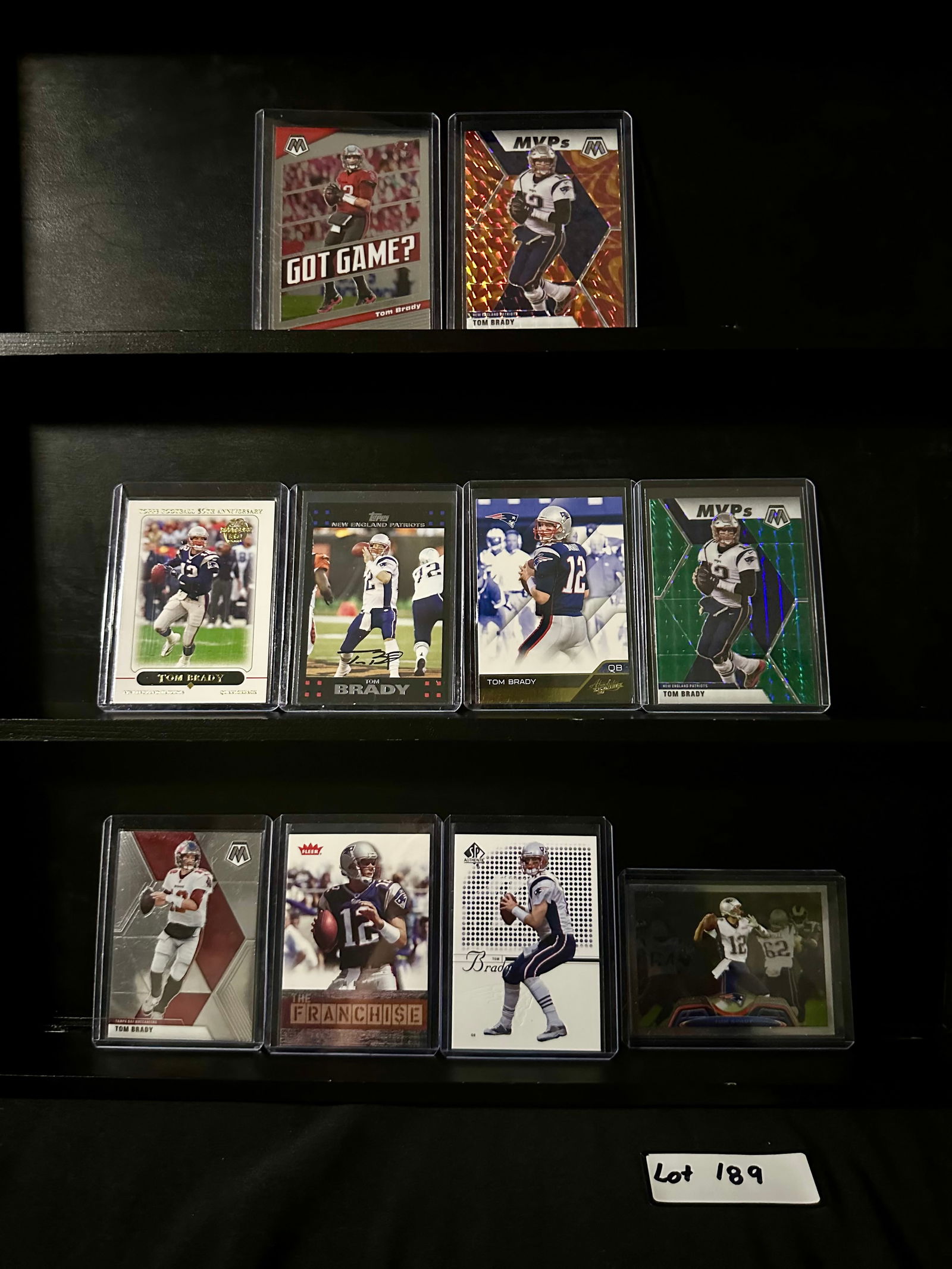 Tom Brady (10) Card Football Card Lot - Including Inserts (1 of 6)