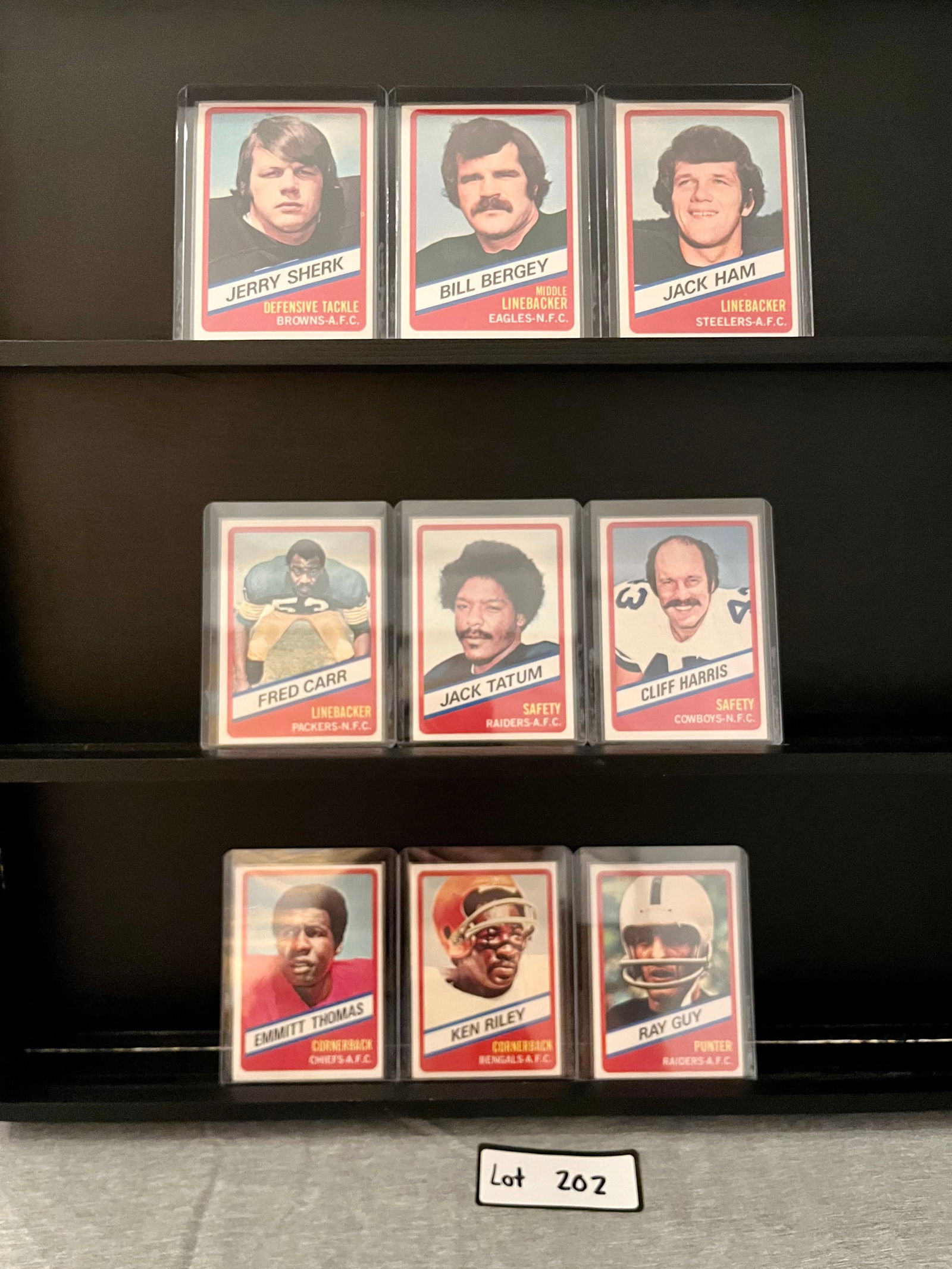 Vintage Football Card Lot of (24) Total Cards Including Jack Ham / Franco Harris (1 of 4)