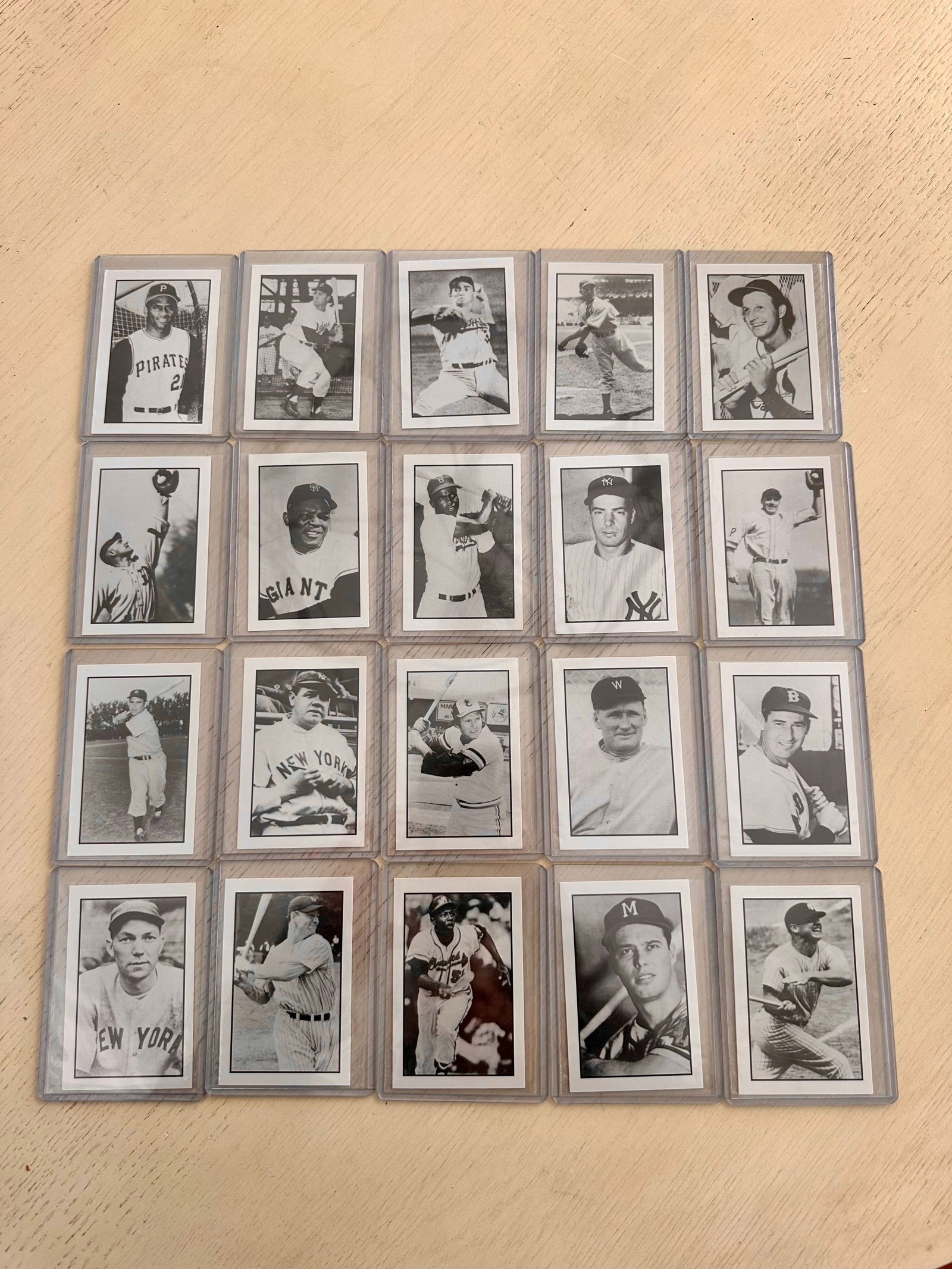 Rare Vintage Renata Galasso Baseball Collectors Series Full Set (20) Cards Including Babe Ruth / (1 of 7)