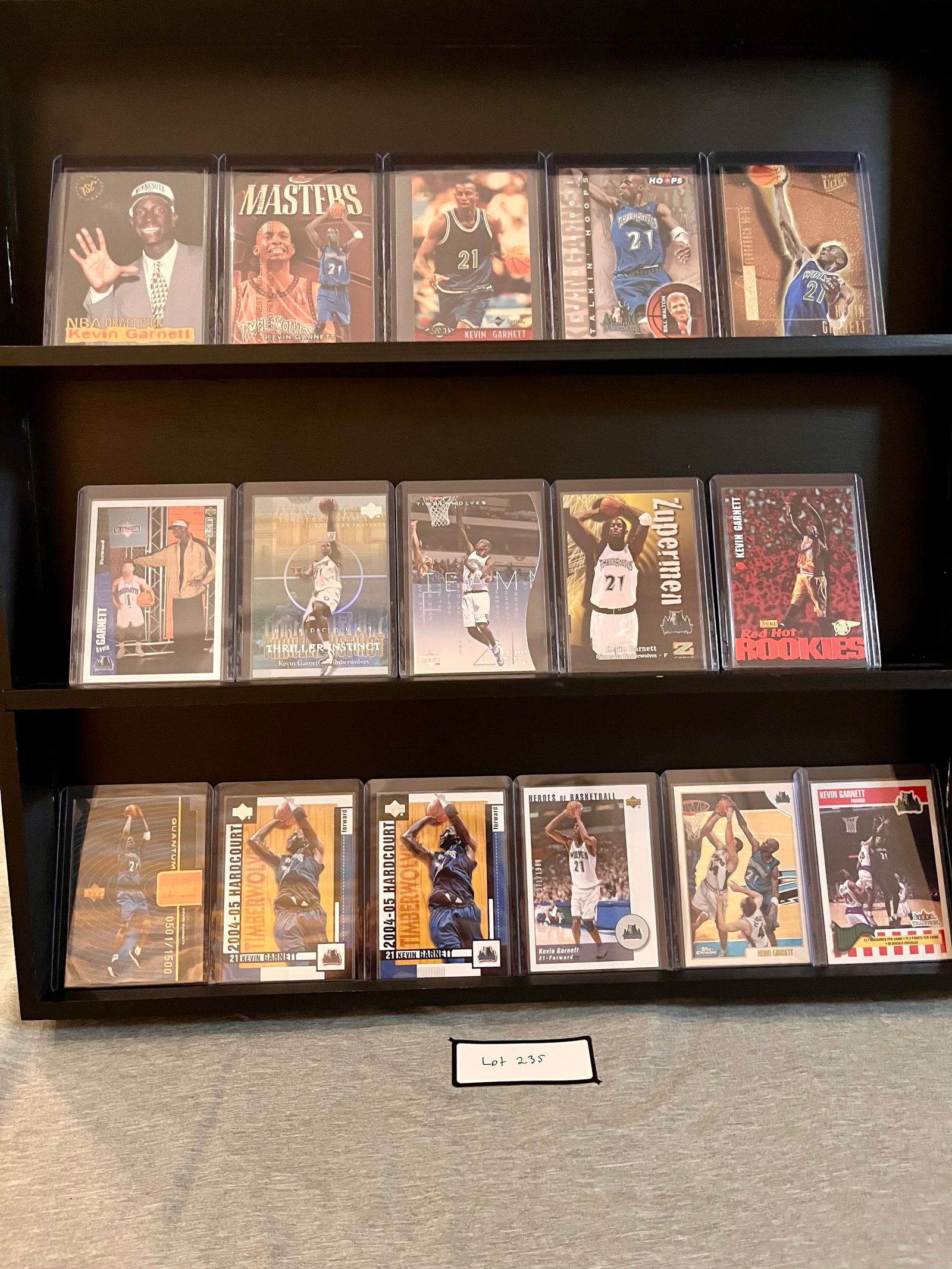 Kevin Garnett (31) Rookie Card Basketball Card Lot Including Inserts (1 of 4)