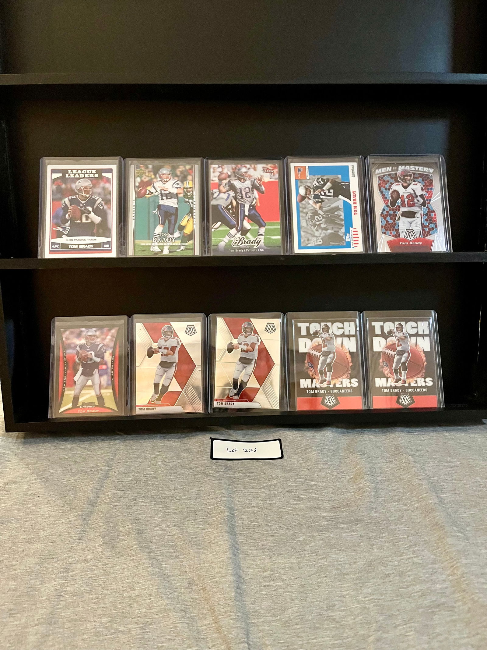 Tom Brady (10) Card Football Card Lot - Including Inserts (1 of 2)