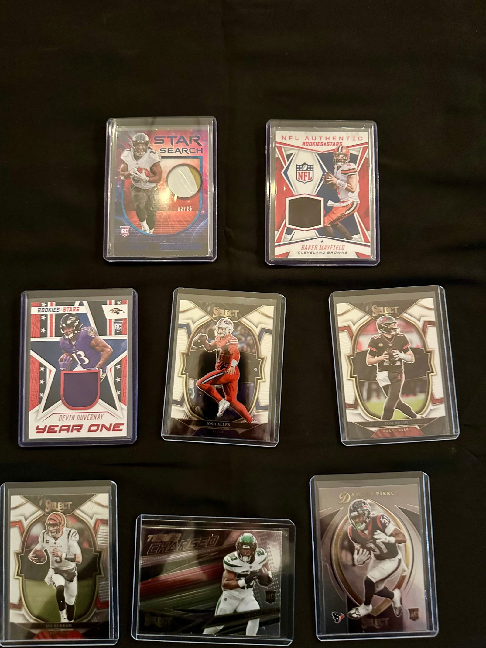 Modern Panini Football Cards (8) Card Lot Including Patch / Prizm / Rookies (1 of 3)