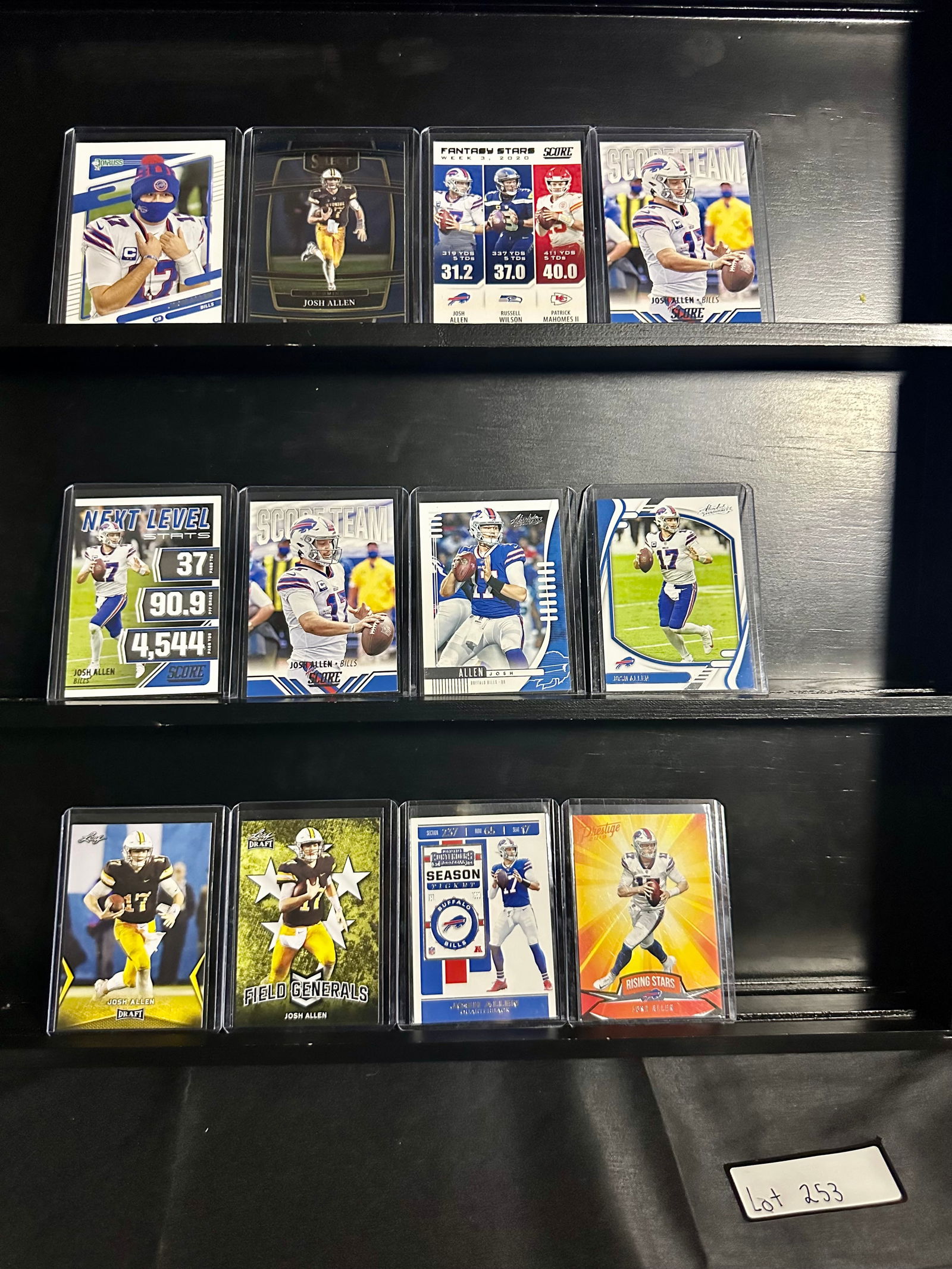 Josh Allen (12) Rookie Card Football Card Lot Including Inserts (1 of 6)