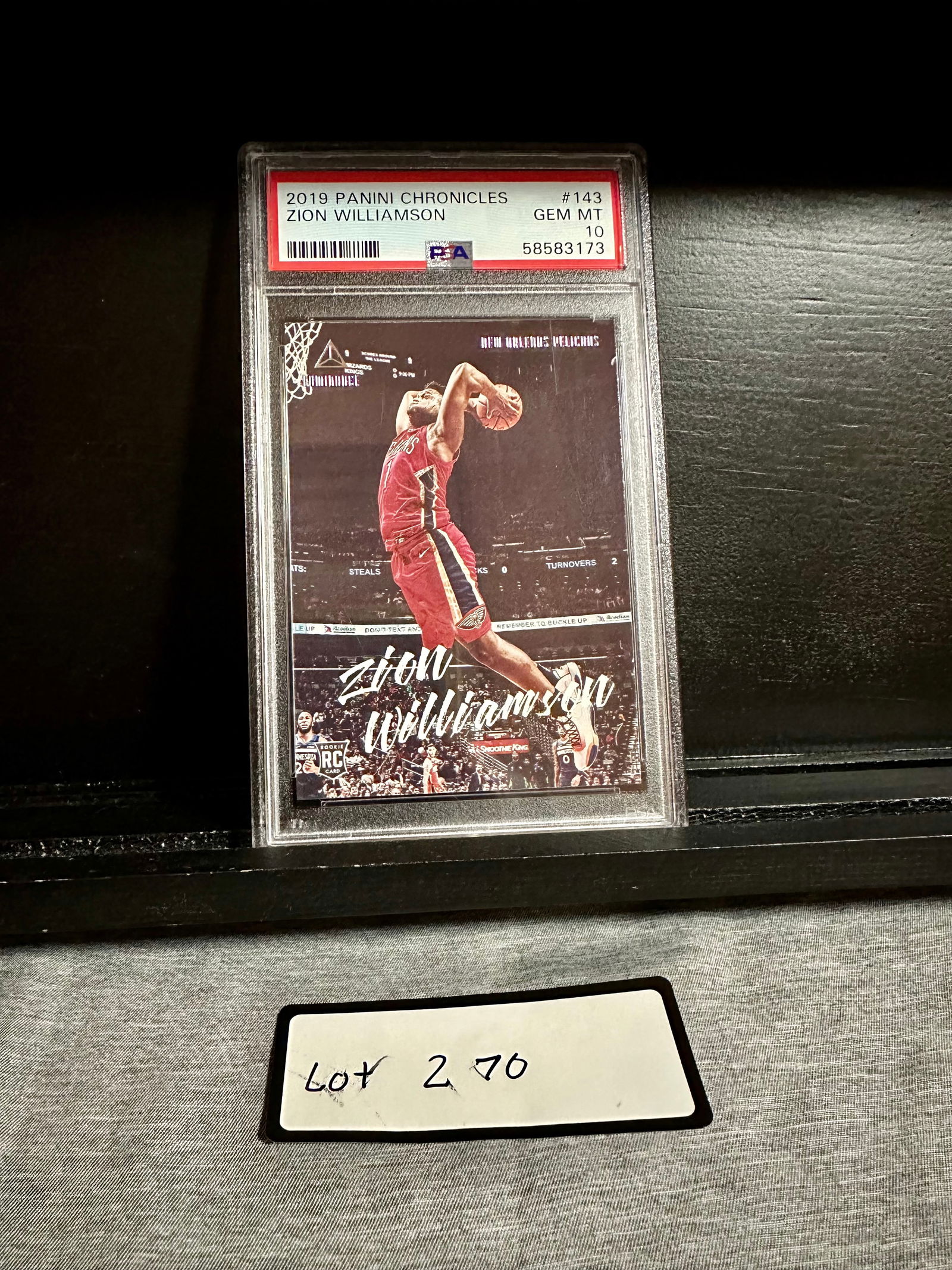 Zion Williamson 2019 Panini Chronicles Rookie Graded PSA 10 Gem Mint (1 of 2)