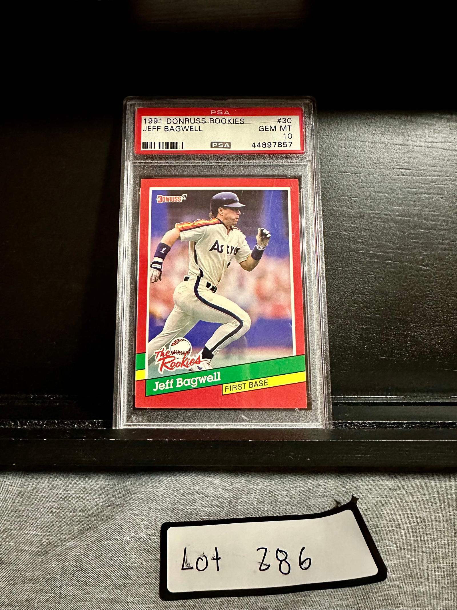 Jeff Bagwell 1991 Donruss Rookies Baseball Card Graded PSA 10 Gem Mint (1 of 2)