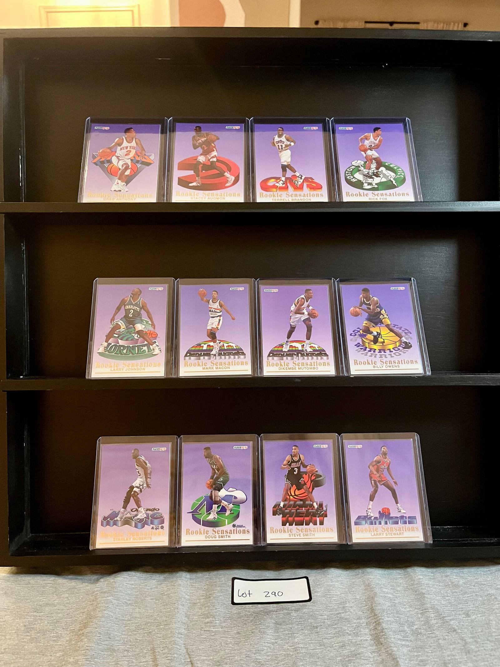 1992-93 Fleer Basketball Card Rookie Sensation Complete Set of (12) Cards Including Dikembe Mutombo (1 of 8)