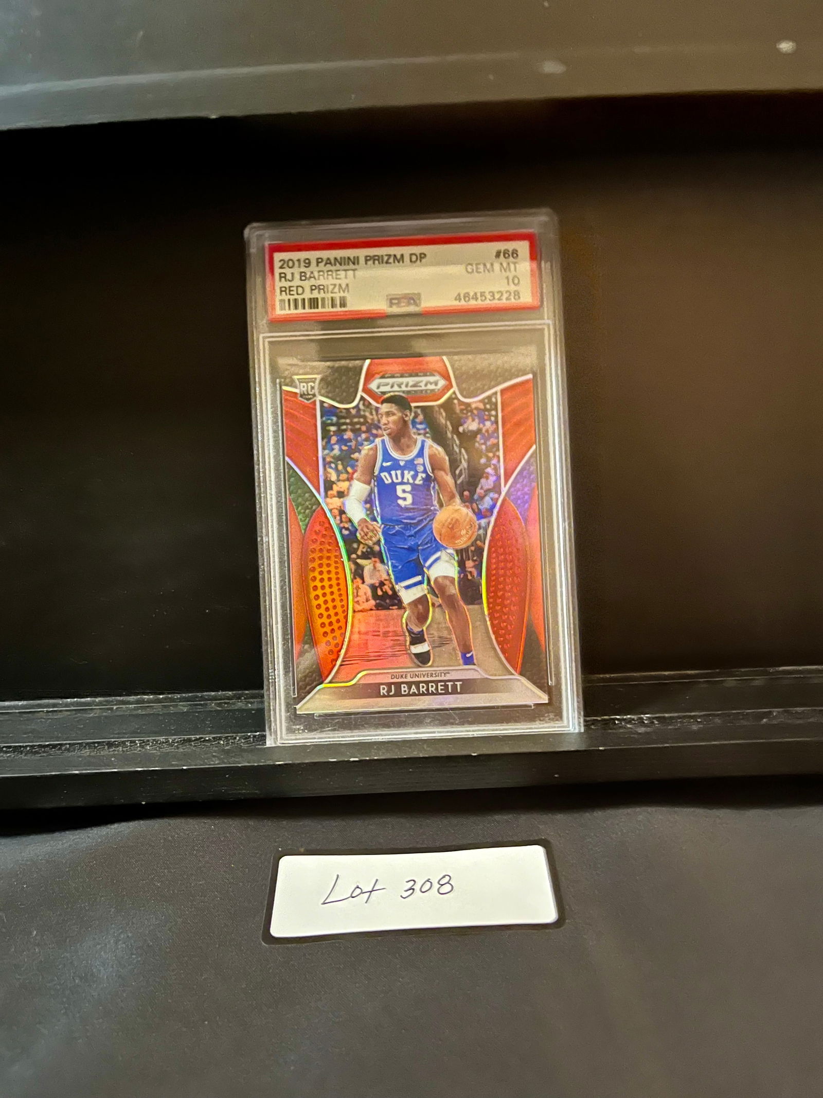 RJ Barrett 2019 Panini Prizm Draft Pick - Red Prizm - Rookie Basketball Card Graded PSA 10 Gem Mint (1 of 2)