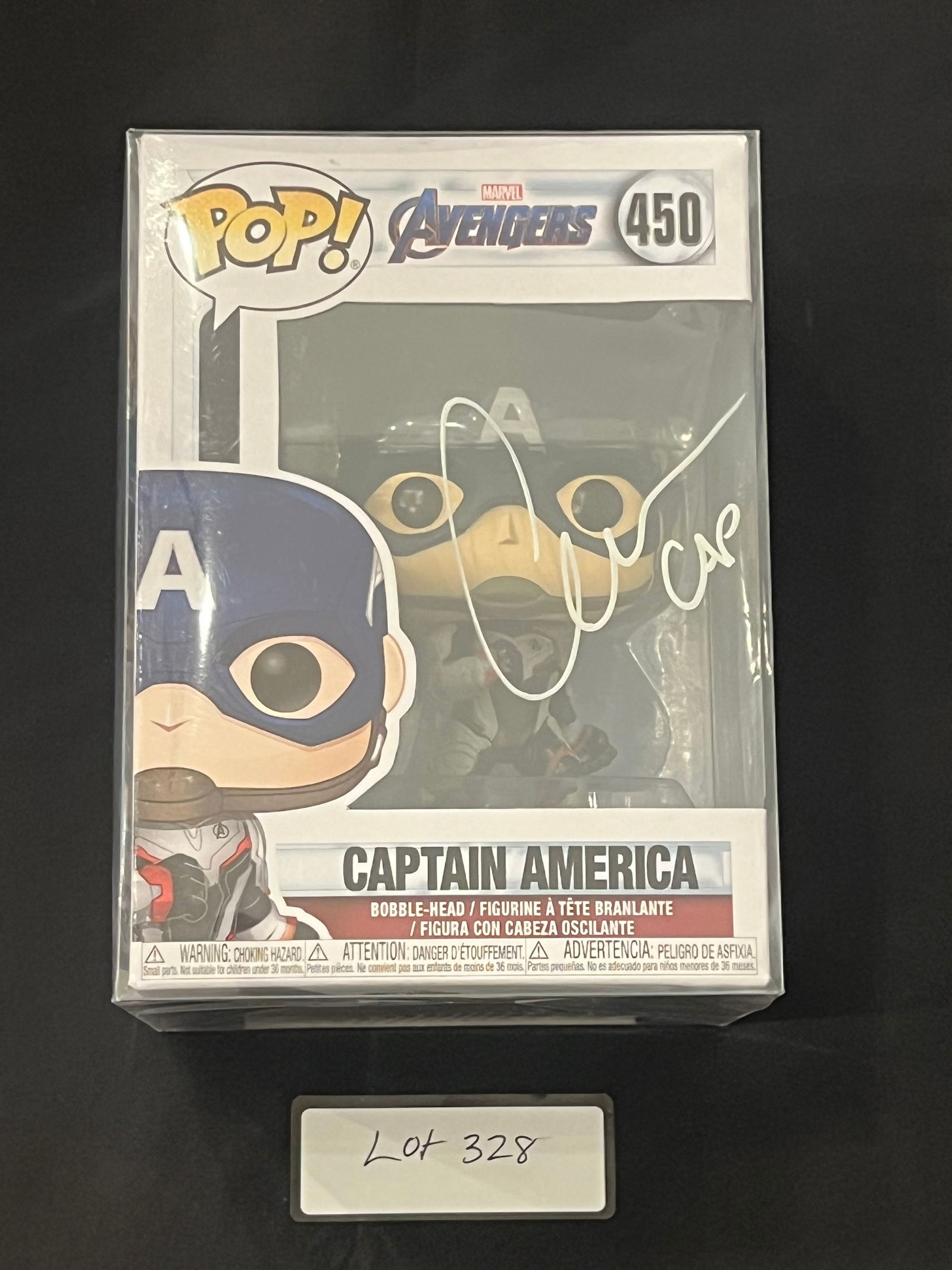 Rare Chris Evans signed Captain America Funko Pop - COA Inside (1 of 4)