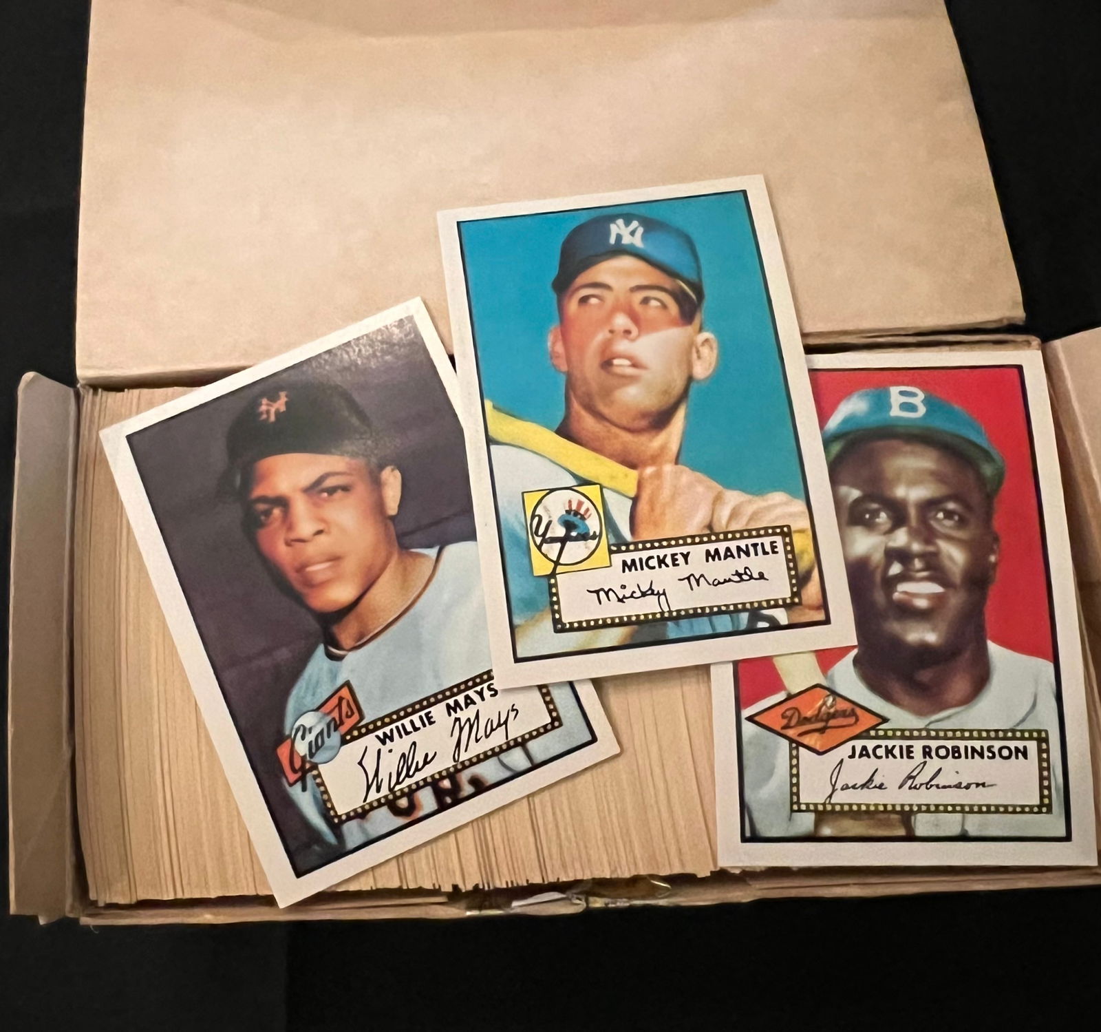 1952 Topps Baseball Reissue Complete Set Includes Mickey Mantle 1952 Topps Rookie Card - 1983 Issue (1 of 8)