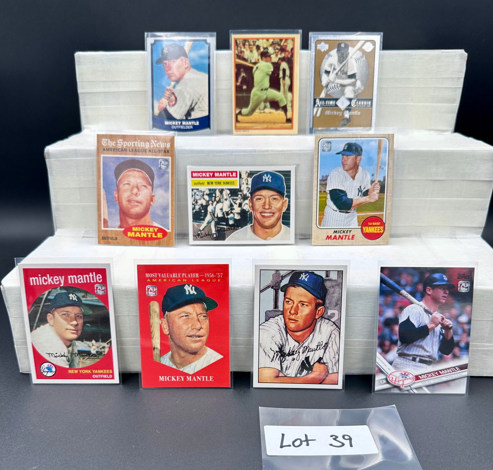 Mickey Mantle Baseball Card Lot (10) Card Total (1 of 7)