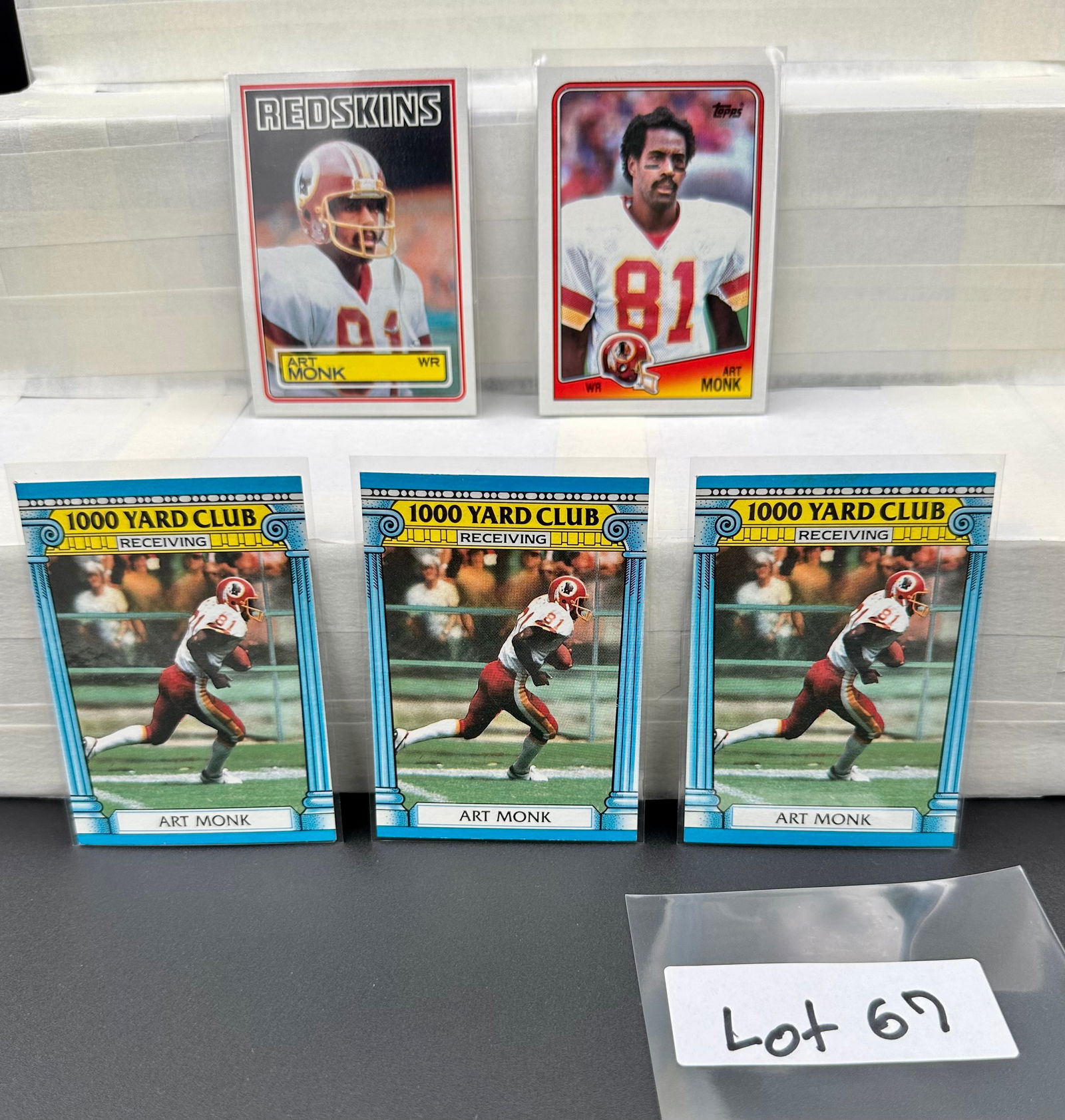 Art Monk Vintage Football Card Lot (5) Card Total (1 of 4)