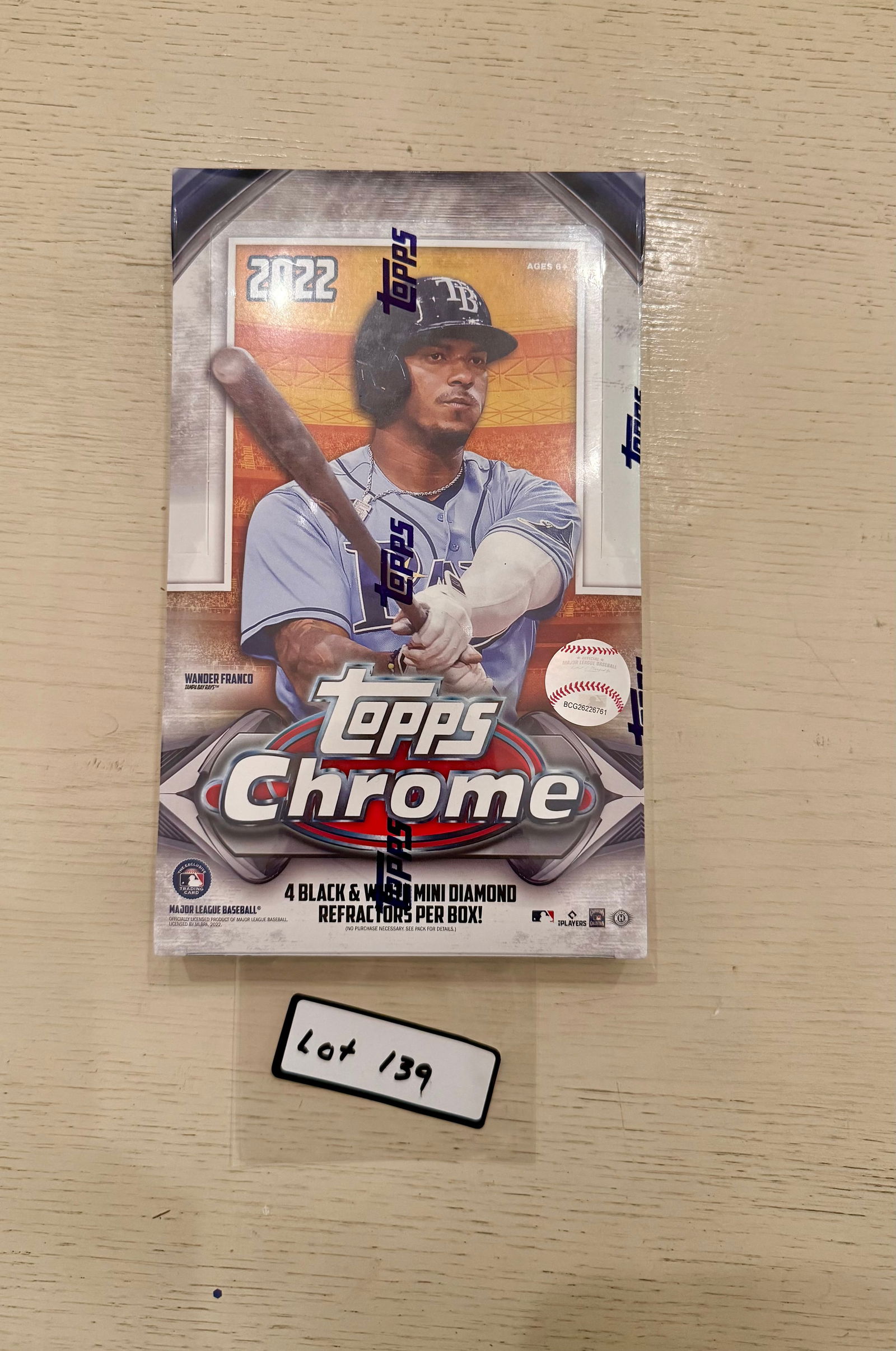 2022 Topps Chrome Factory Sealed Un-Opened Box of Baseball Cards (1 of 1)