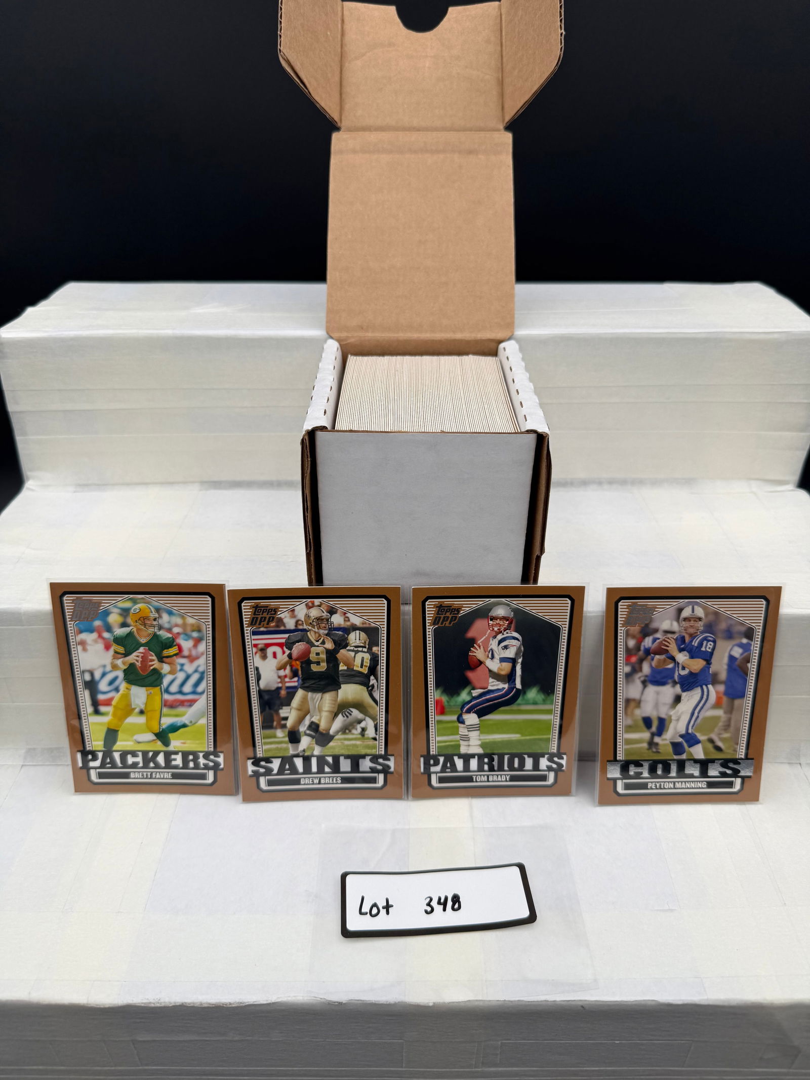 Complete Set of 2007 Topps DPP Football Cards. Tom Brady, Drew Brees, Peyton Manning (1 of 4)