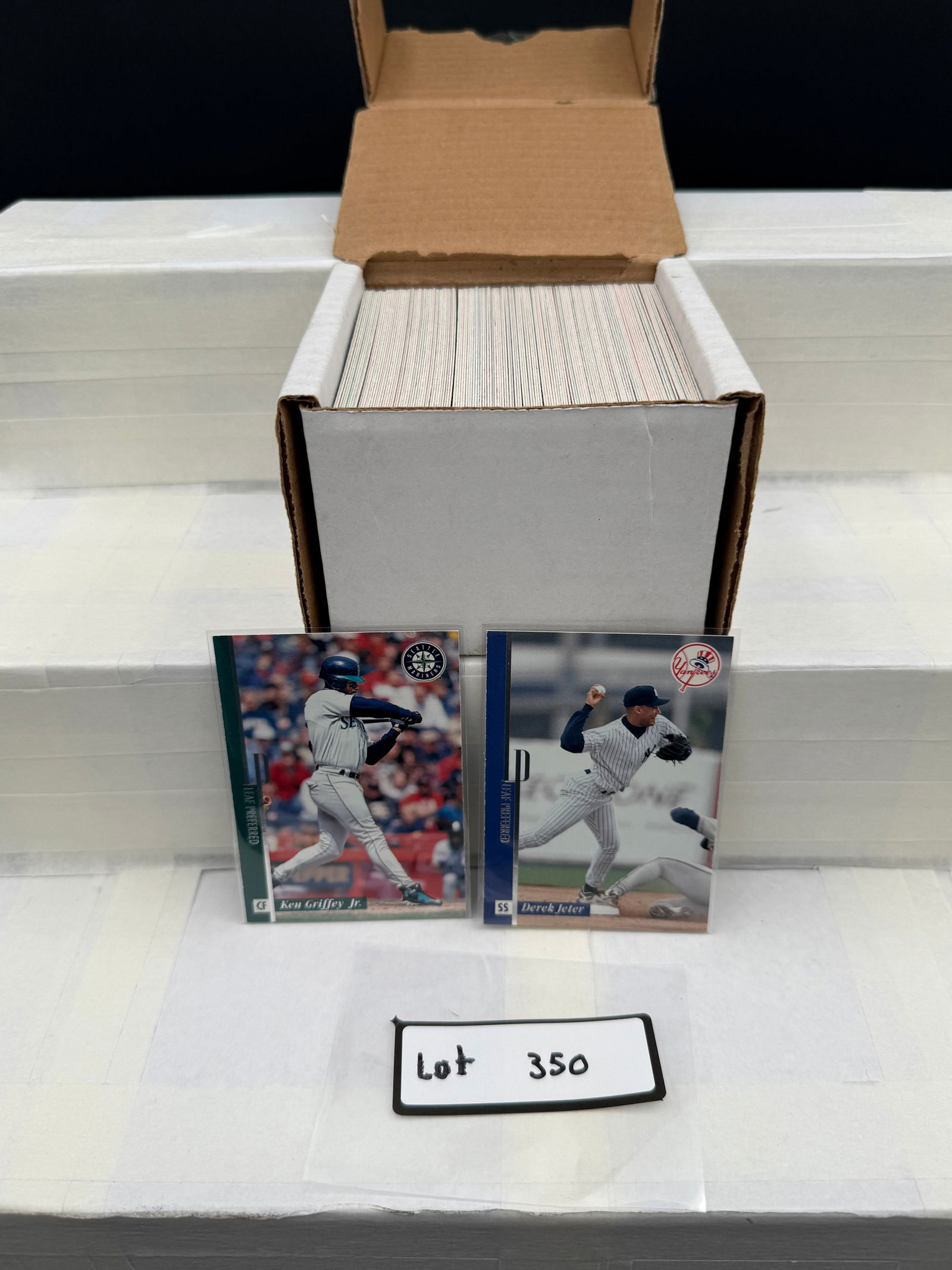 Complete Set of 1996 Leaf Preferred Baseball Cards. Ken Griffey, Jr., Derek Jeter (1 of 4)