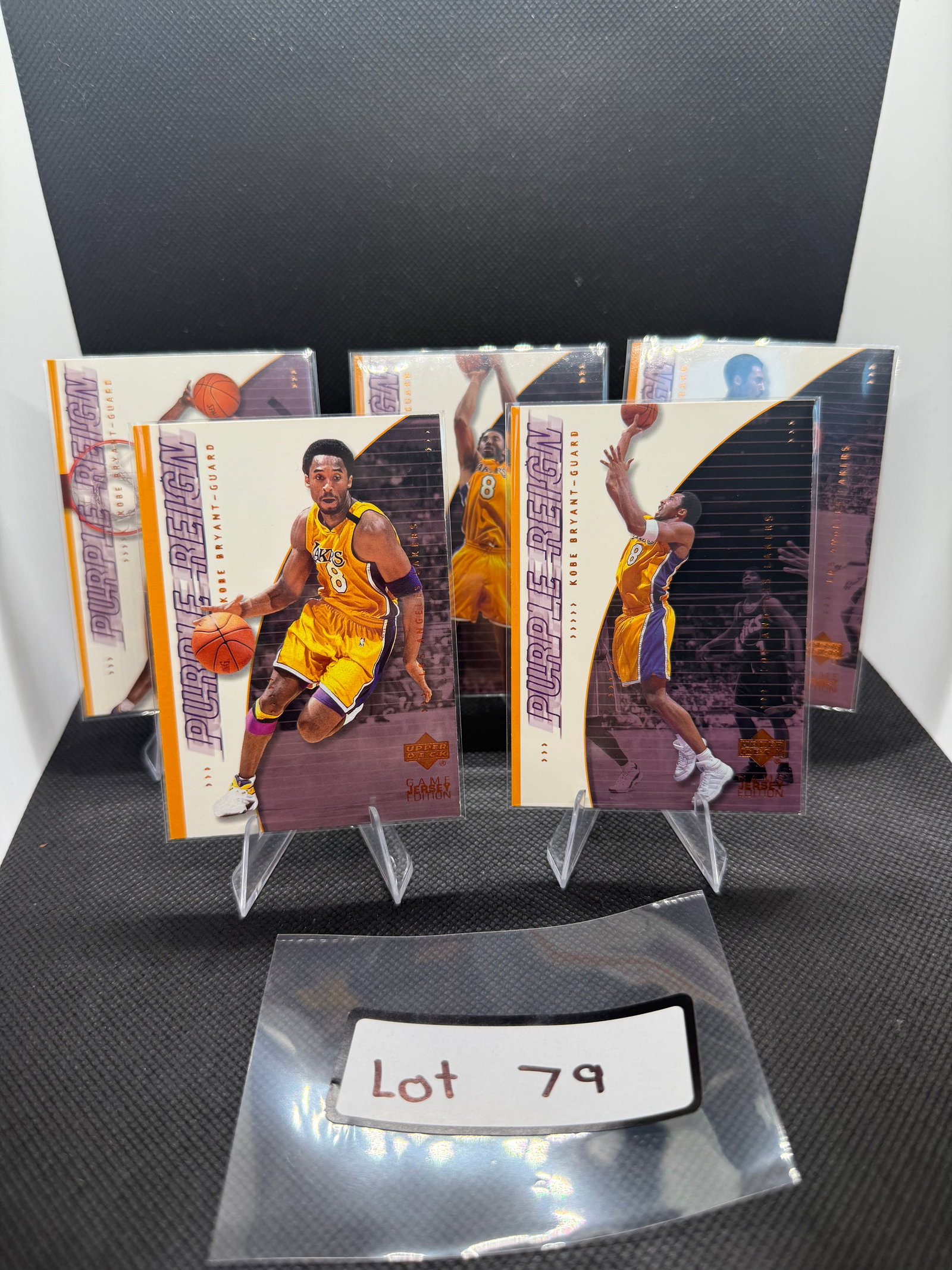 (5) Kobe Bryant Basketball Cards Los Angeles Lakers: Item: (5) Kobe Bryant Basketball Cards Los Angeles Lakers Please look at the pictures carefully to determine what you believe the condition of this collectible is. We are not professional authenticato