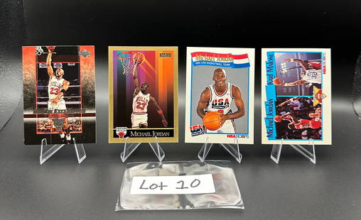(4) Michael Jordan Basketball Cards Chicago Bulls: Item: (4) Michael Jordan Basketball Cards Chicago Bulls Please look at the pictures carefully to determine what you believe the condition of this collectible is. We are not professional