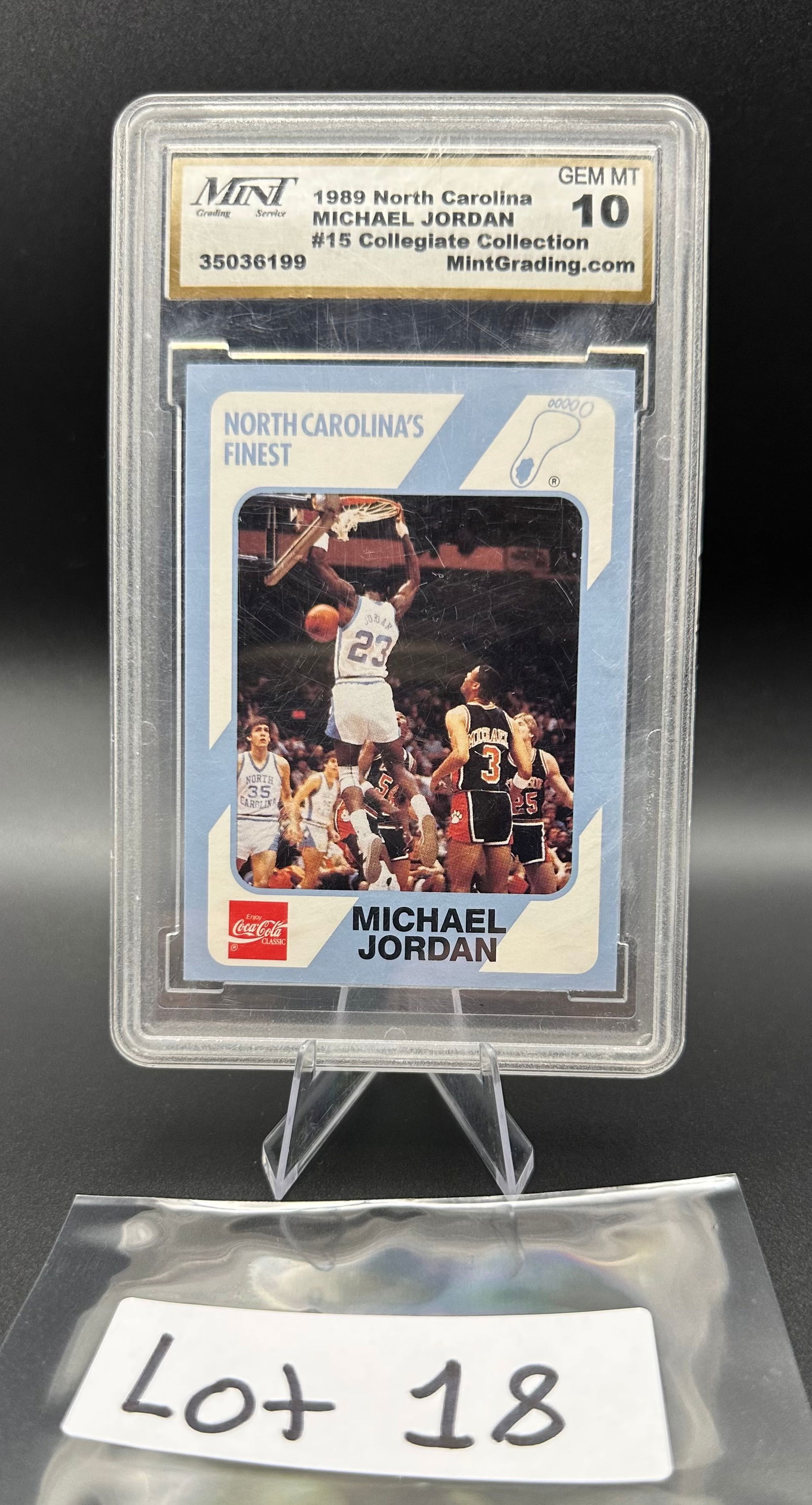 Michael Jordan Graded Basketball Card College Rookie Card - Gem Mint 10 (1 of 2)